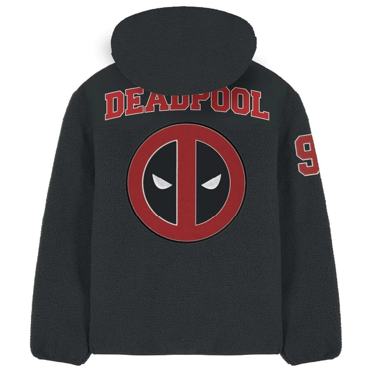 Marvel Sherpa Jacke Deadpool Logo Produktfoto