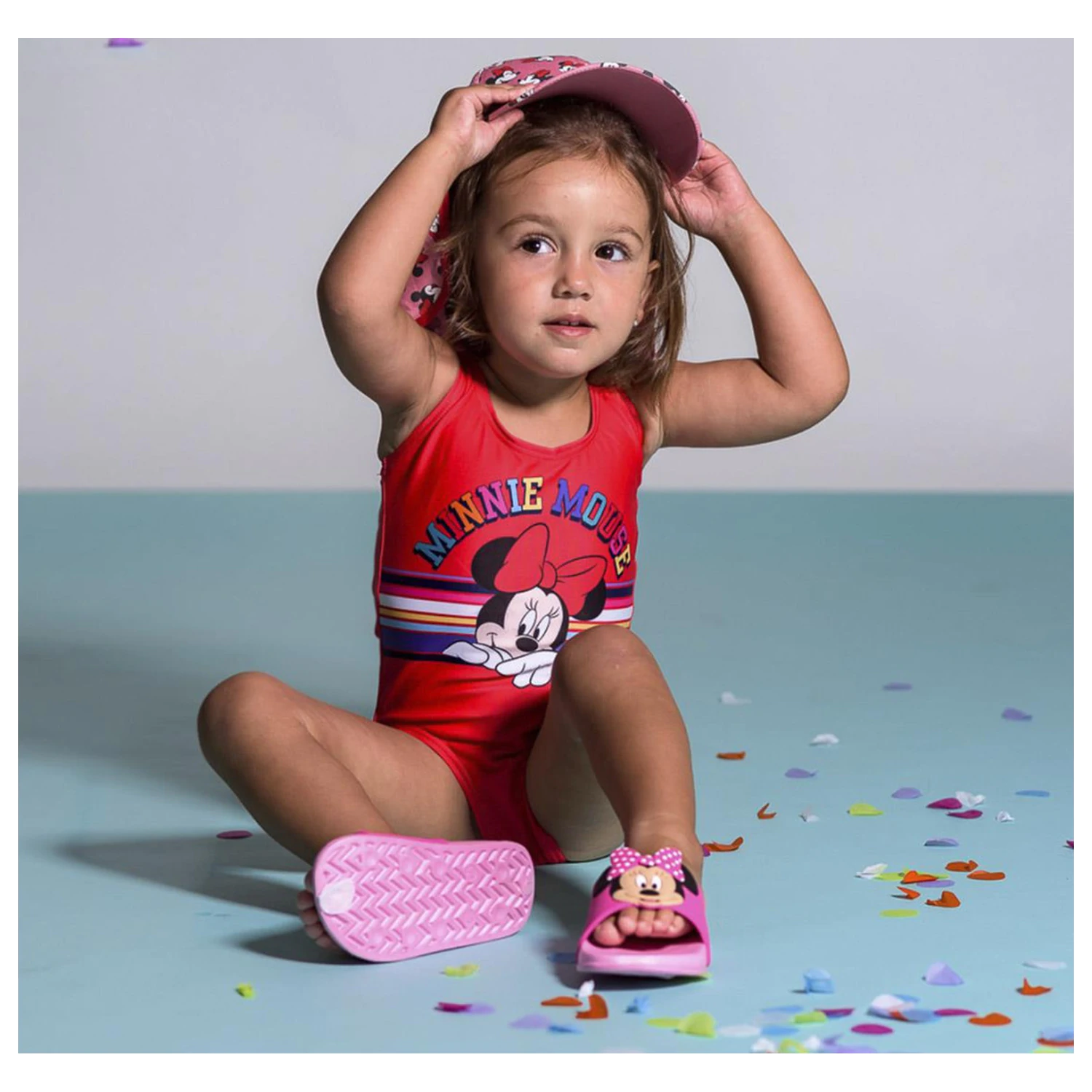 Disney Minnie Pink 3D Kinder Hausschuhe Produktfoto