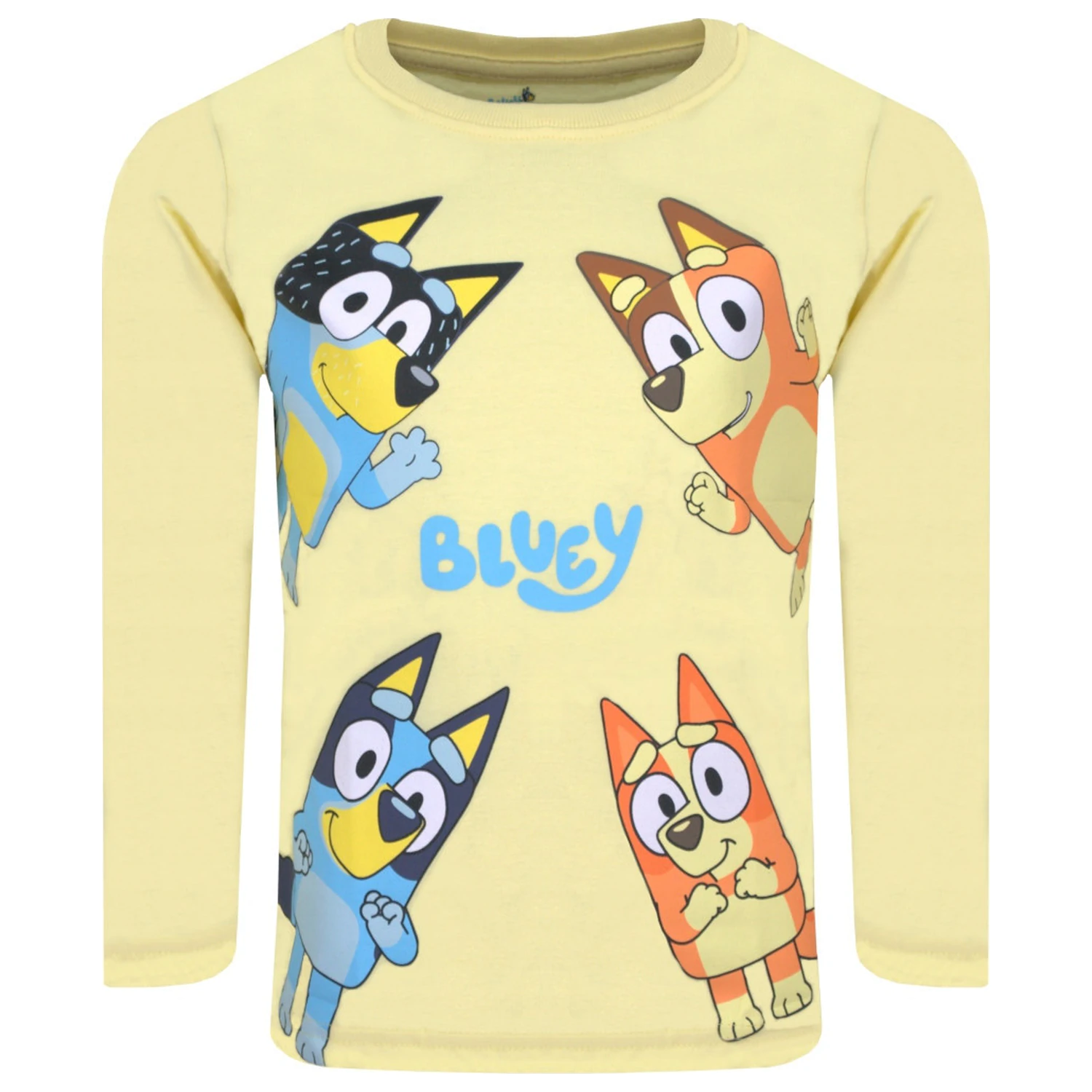 Bluey Let's Do Yellow Kinder Langarm-T-Shirt, Oberteil Produktfoto