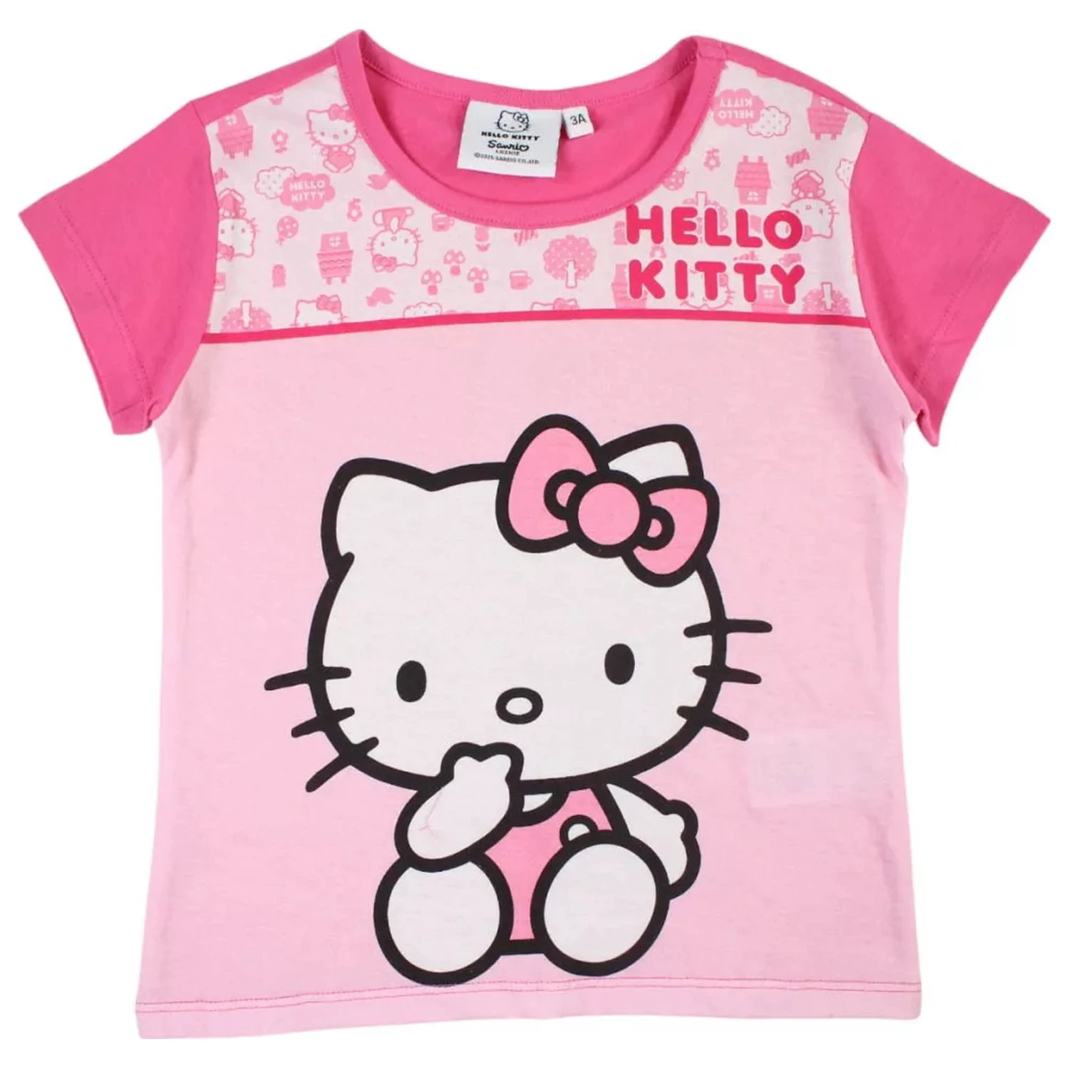 Hello Kitty Cutie Pink Kinder Kurzer Pyjama Produktfoto