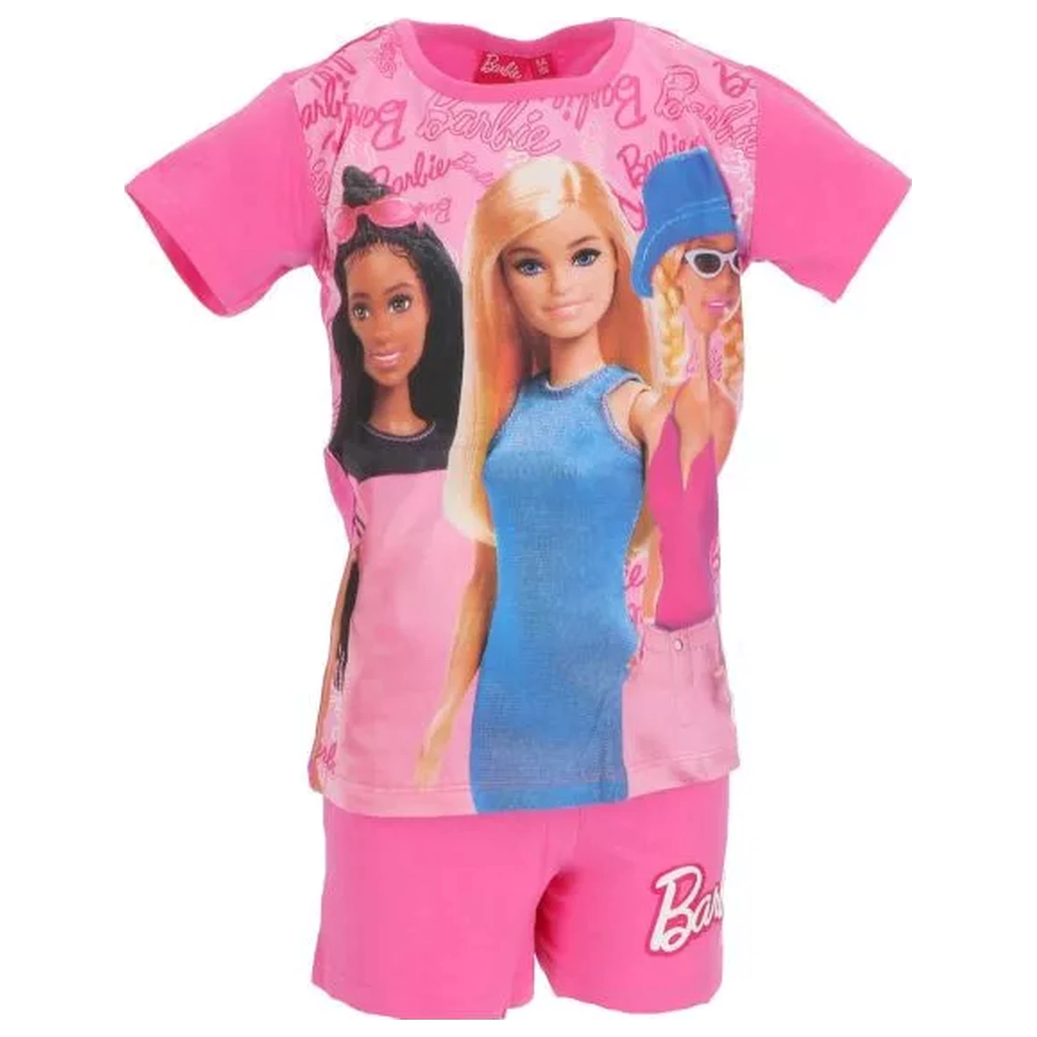 Barbie Trendy Pink Kurzer Schlafanzug für Kinder Produktfoto