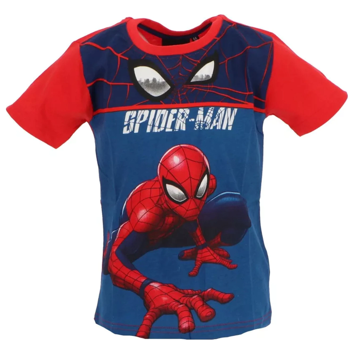 Spider-Man Wall Red Kinder Kurzarm T-Shirt, Top Produktfoto