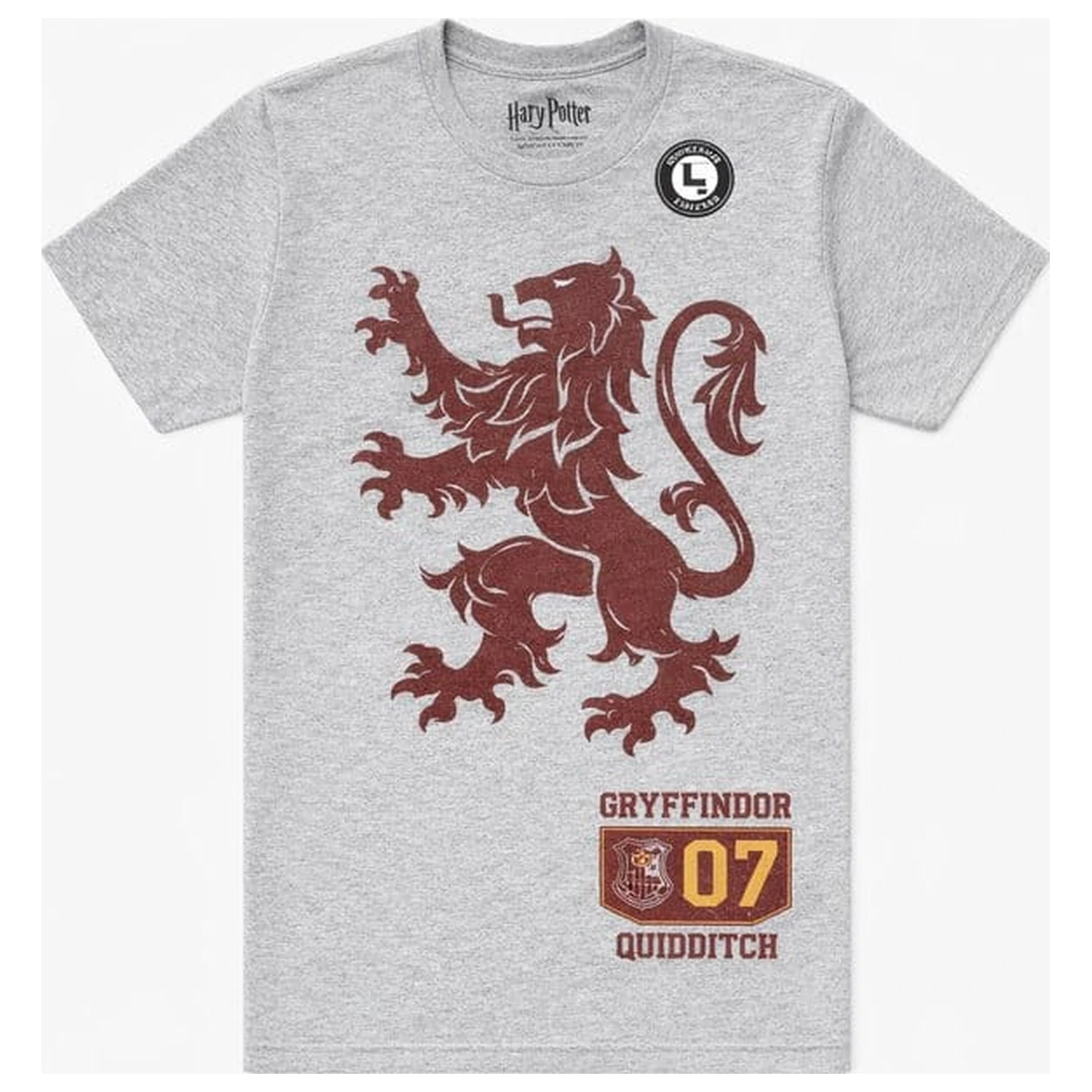 Harry Potter T-Shirt Gryffindor 07 Quidditch Lion Crest Produktfoto