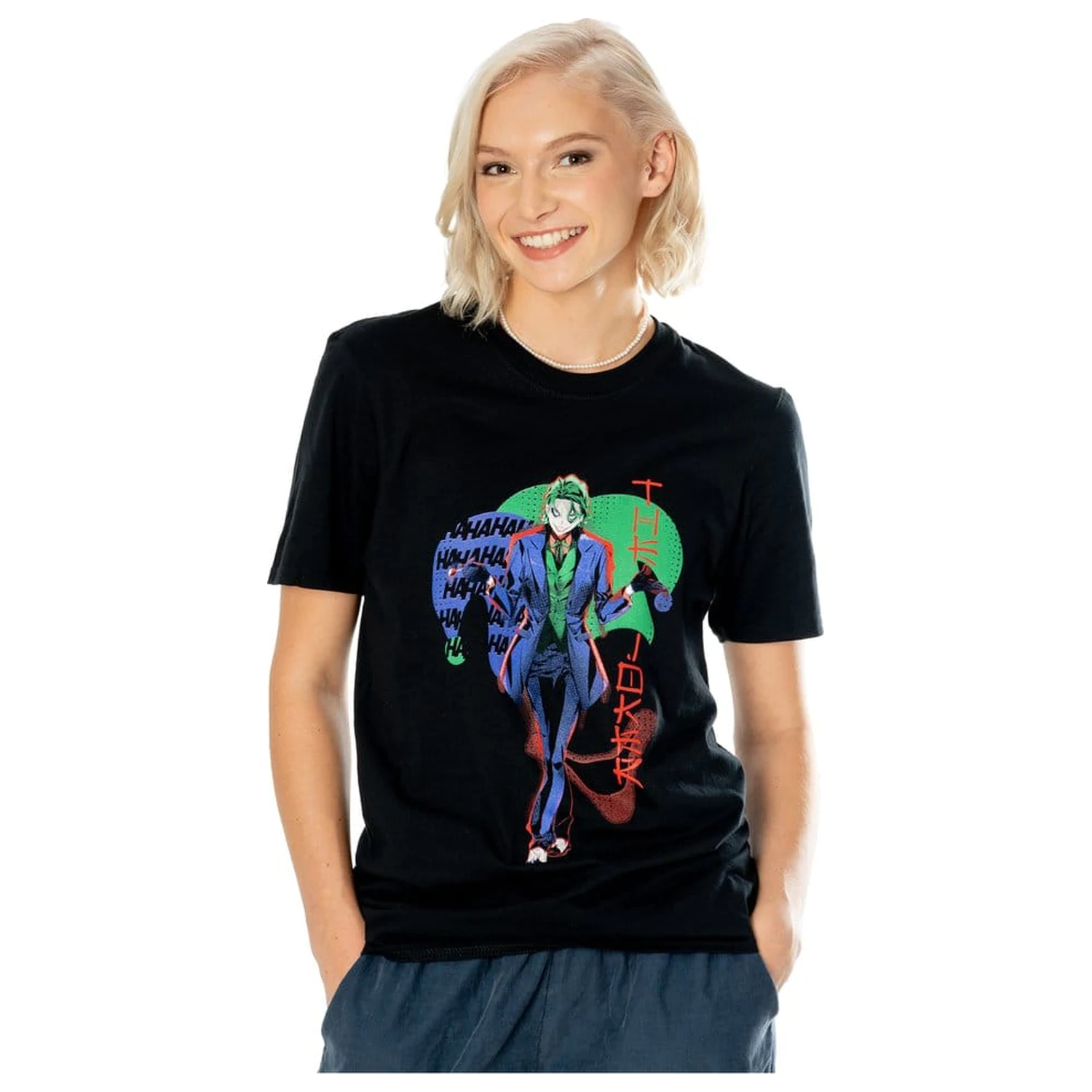 DC Comics T-Shirt The Joker Anime Red Light Produktfoto