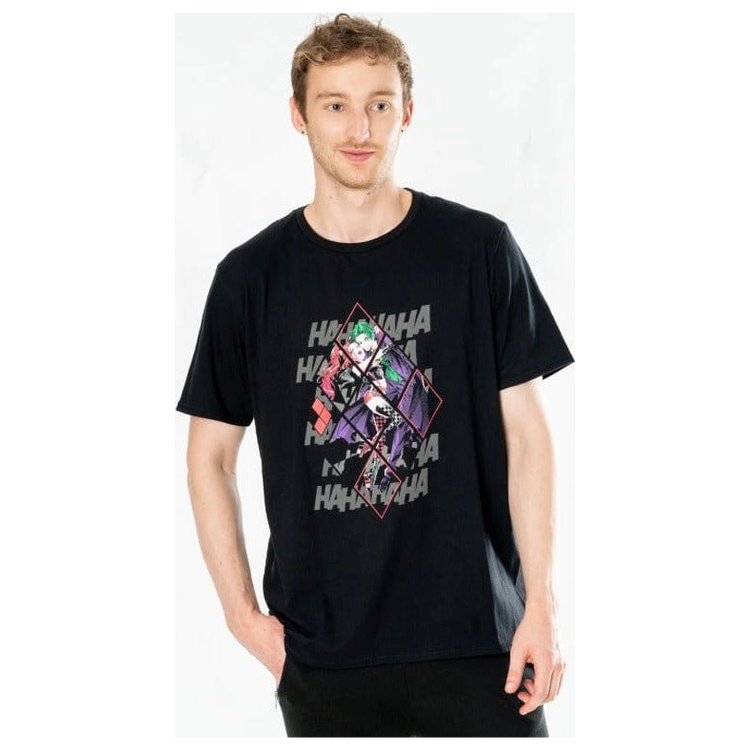 DC Comics T-Shirt Harley Quinn Joker Diamond Produktfoto