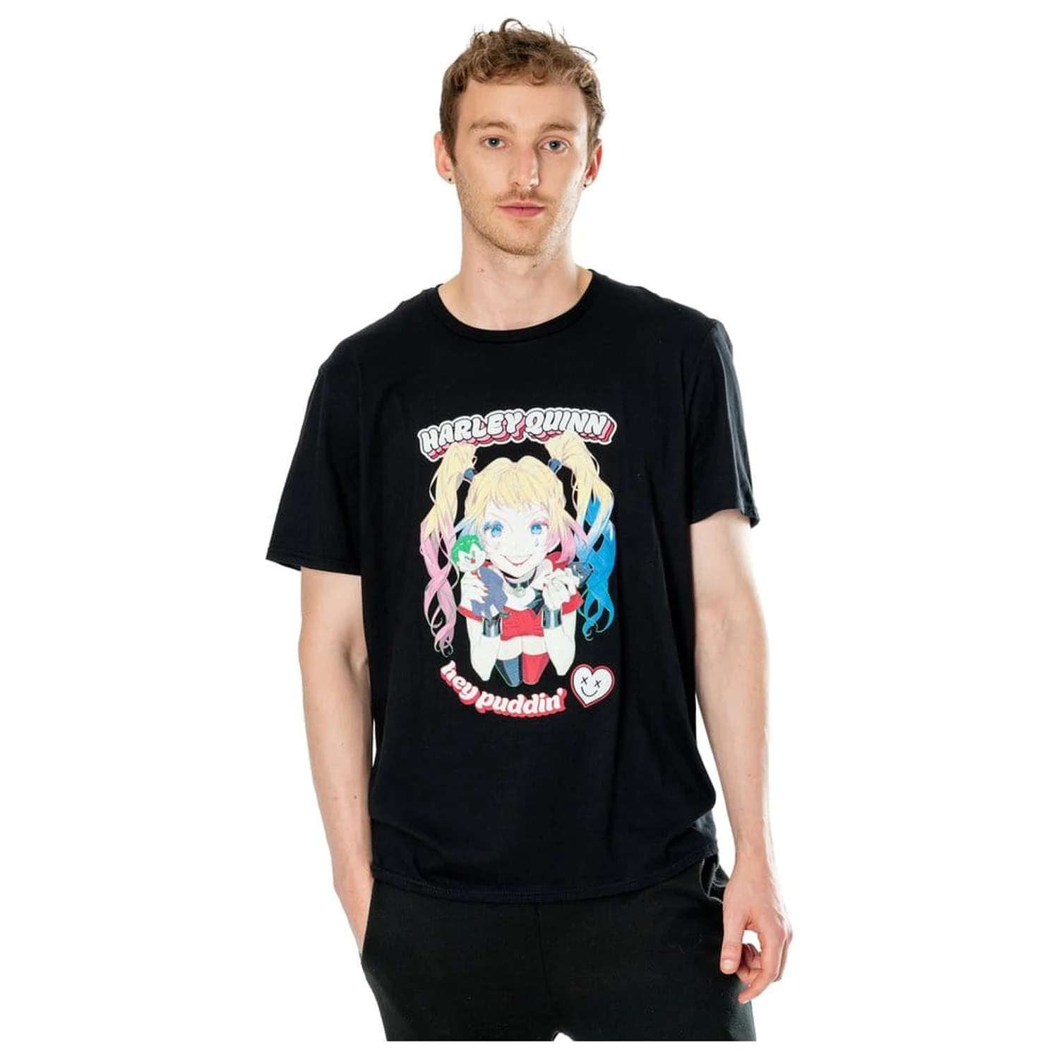 DC T-Shirt Harley Quinn Anime Puddin' Produktfoto