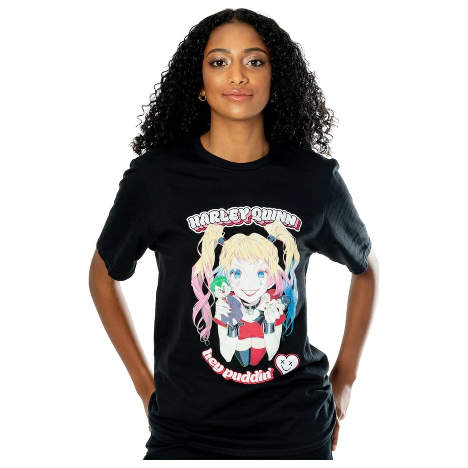 DC T-Shirt Harley Quinn Anime Puddin' Produktfoto