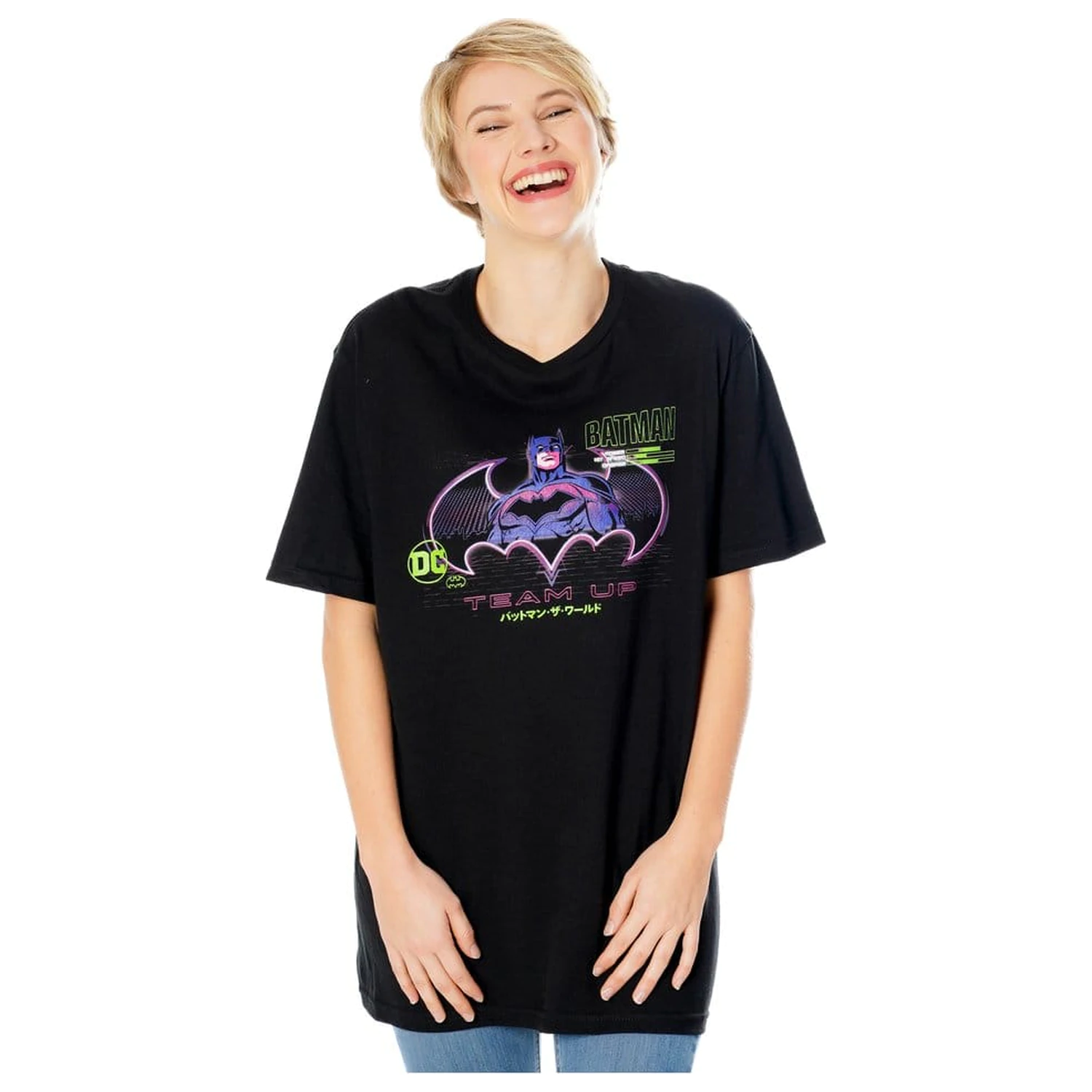 Batman T-Shirt Anime Matrix Grid  Produktfoto