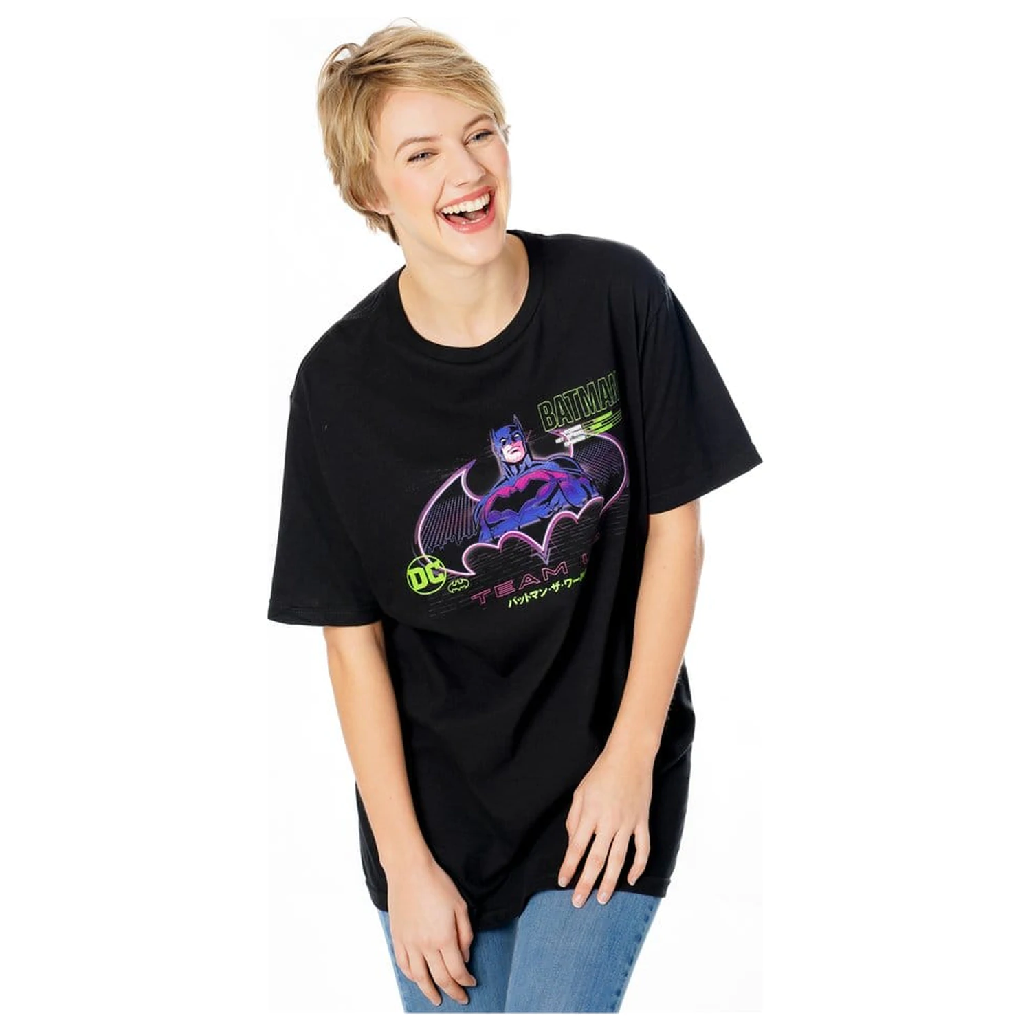 Batman T-Shirt Anime Matrix Grid  Produktfoto
