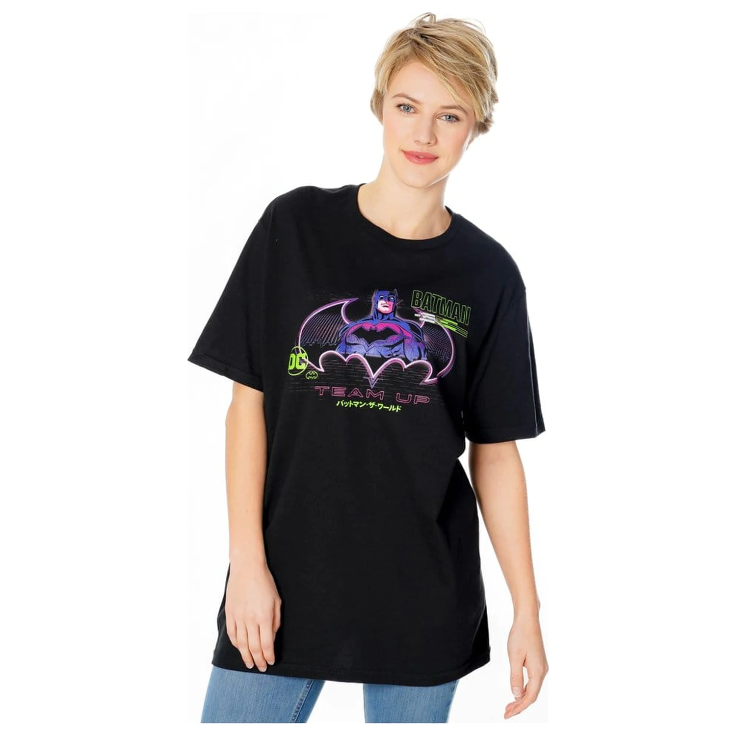 Batman T-Shirt Anime Matrix Grid  Produktfoto