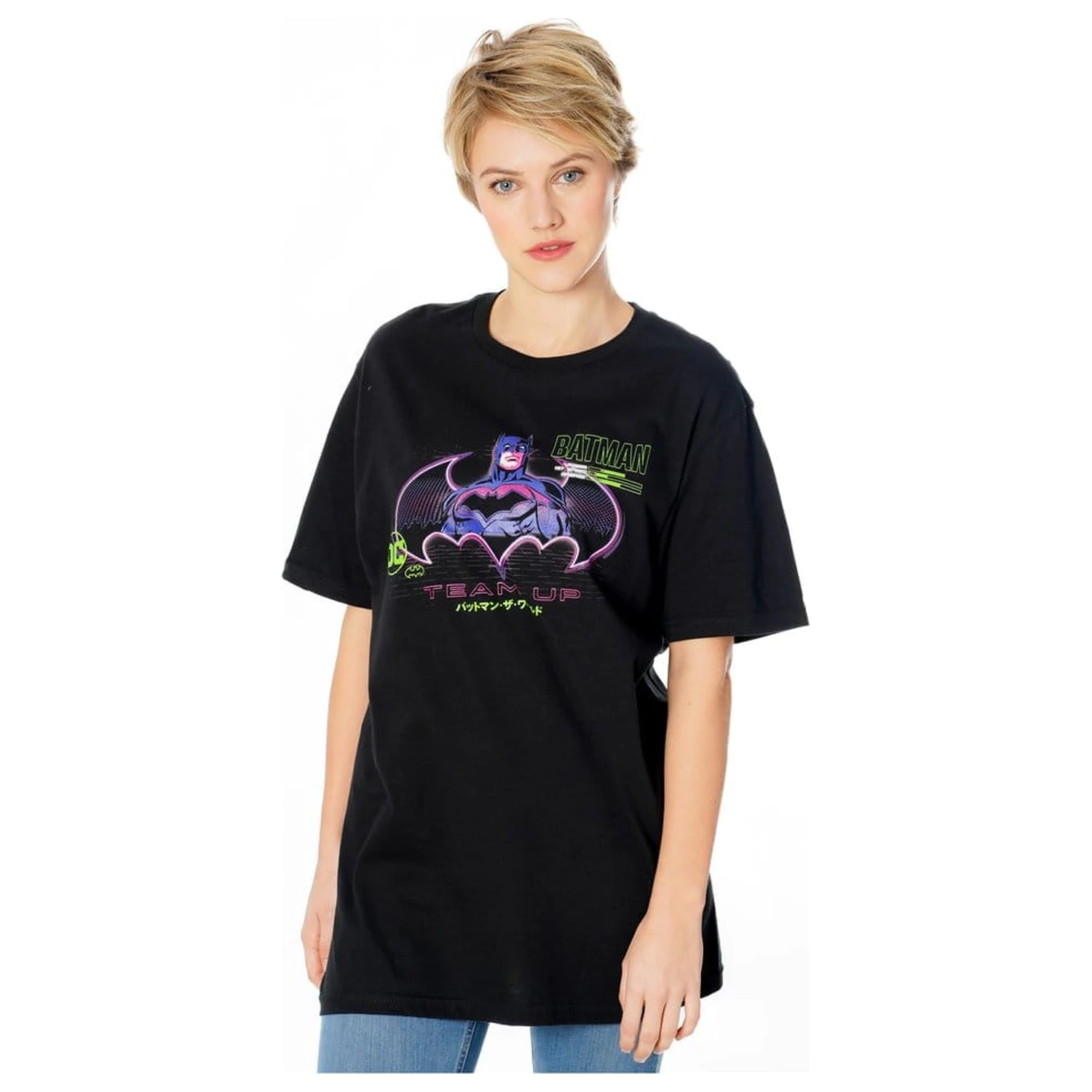 Batman T-Shirt Anime Matrix Grid  Produktfoto