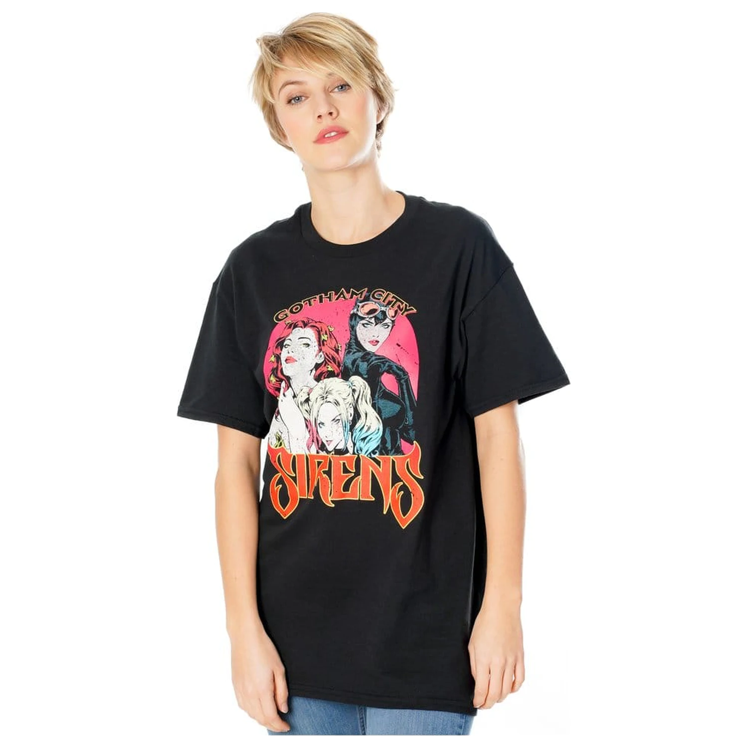 Gotham City Sirens T-Shirt Vintage Poster Produktfoto