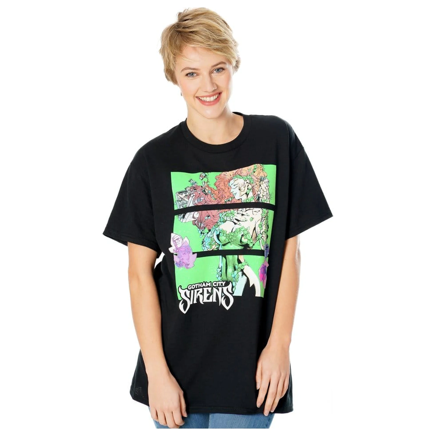 Gotham City Sirens T-Shirt Poison Ivy Sirens Cash Black  Produktfoto