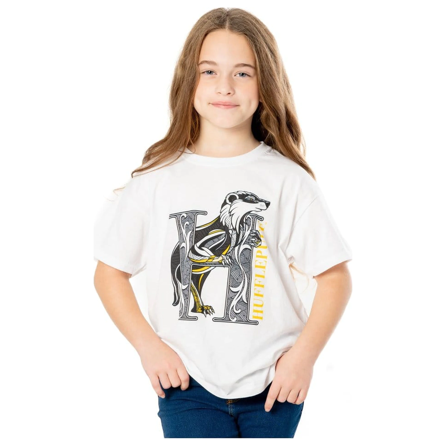 Harry Potter Kinder T-Shirt Hufflepuff Mosaik Produktfoto