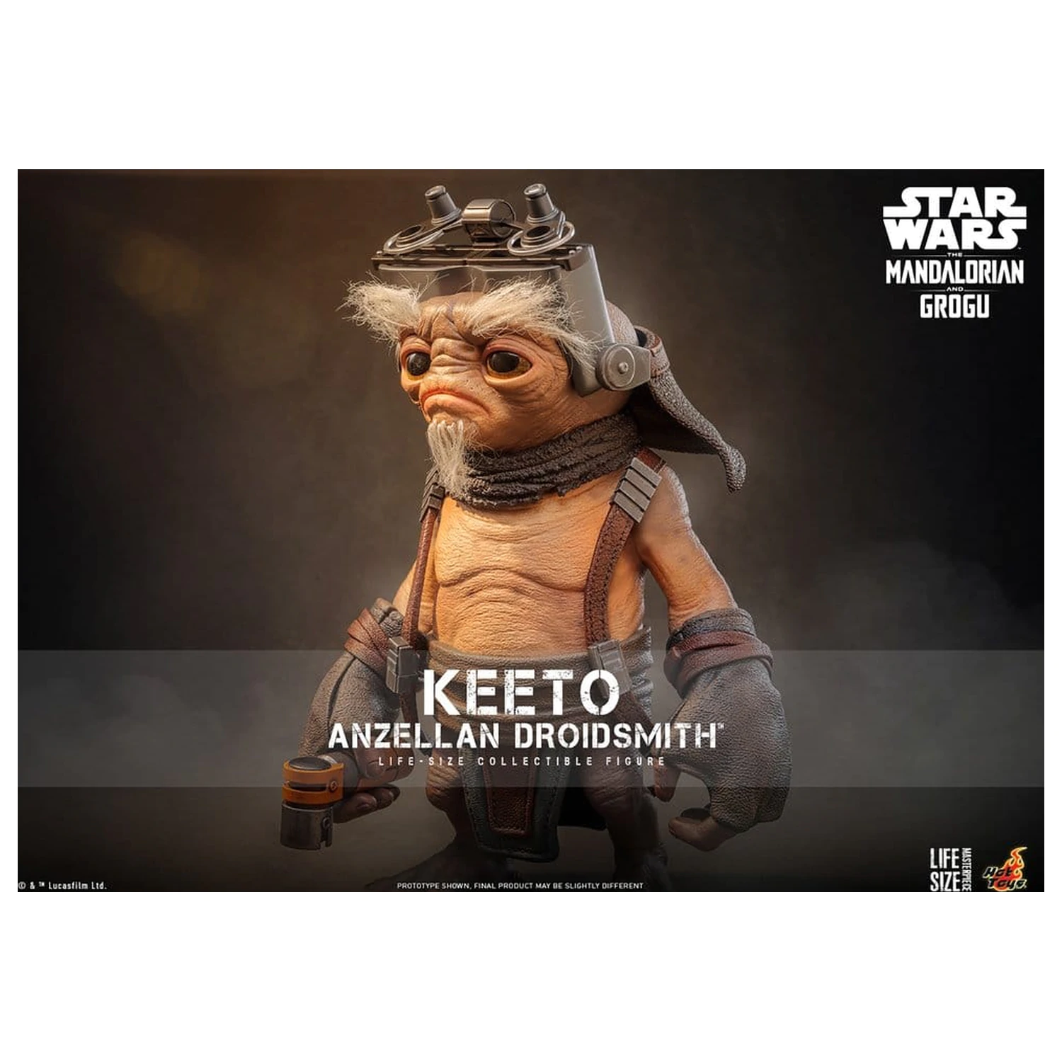 Star Wars: The Mandalorian & Grogu Lebensgroße Masterpiece Lebensgroße Figur Keeto (Anzellan Droidsmith) 26 cm Produktfoto