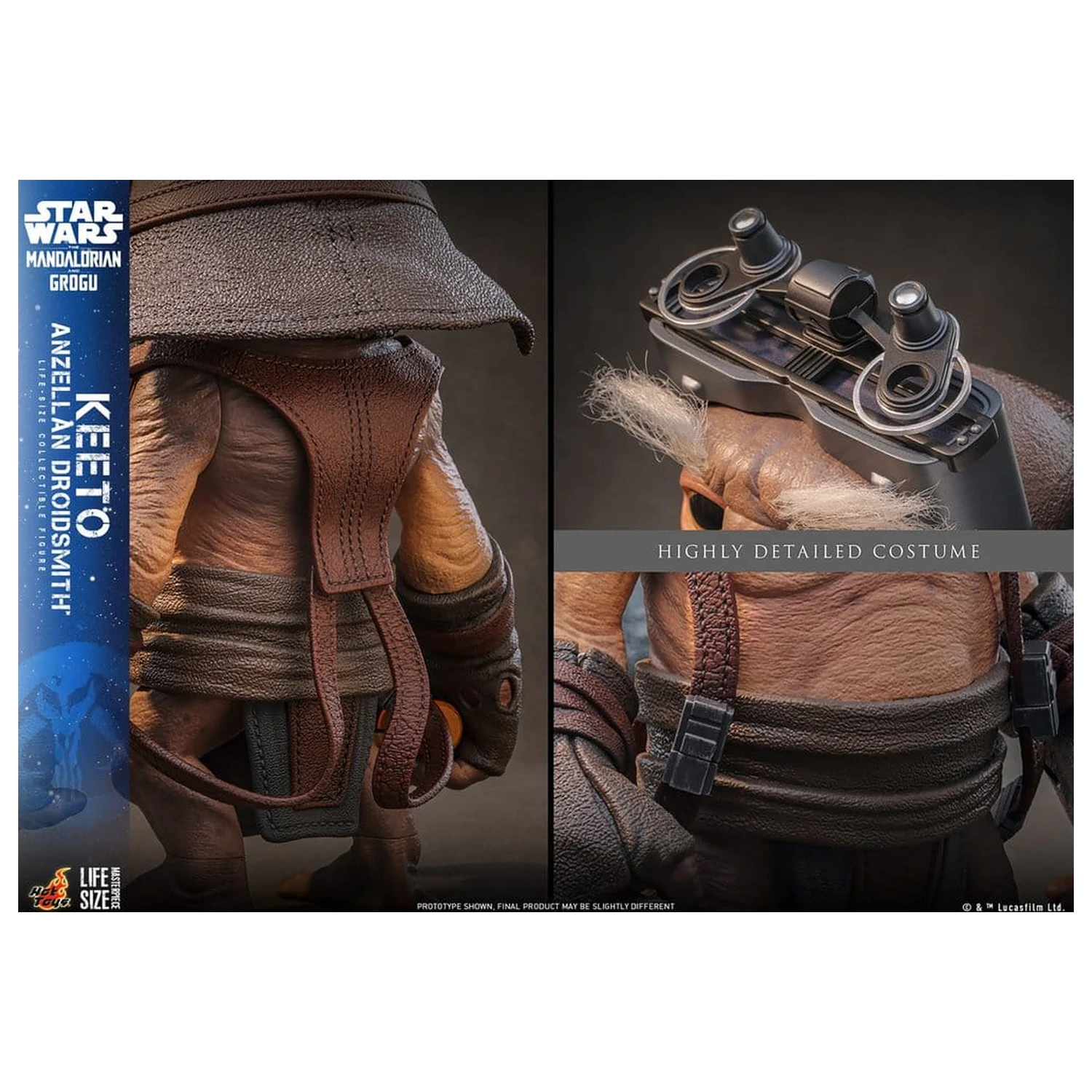Star Wars: The Mandalorian & Grogu Lebensgroße Masterpiece Lebensgroße Figur Keeto (Anzellan Droidsmith) 26 cm Produktfoto