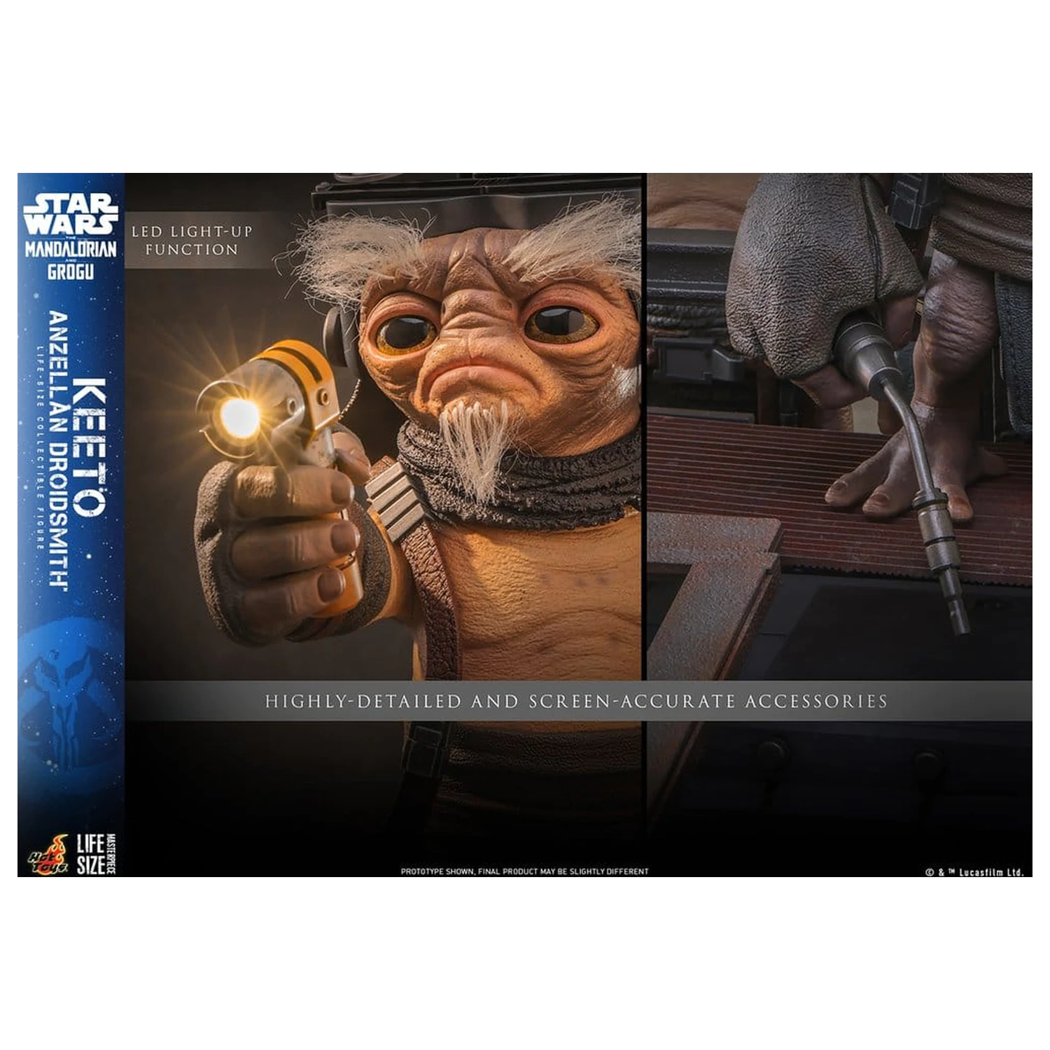Star Wars: The Mandalorian & Grogu Lebensgroße Masterpiece Lebensgroße Figur Keeto (Anzellan Droidsmith) 26 cm Produktfoto