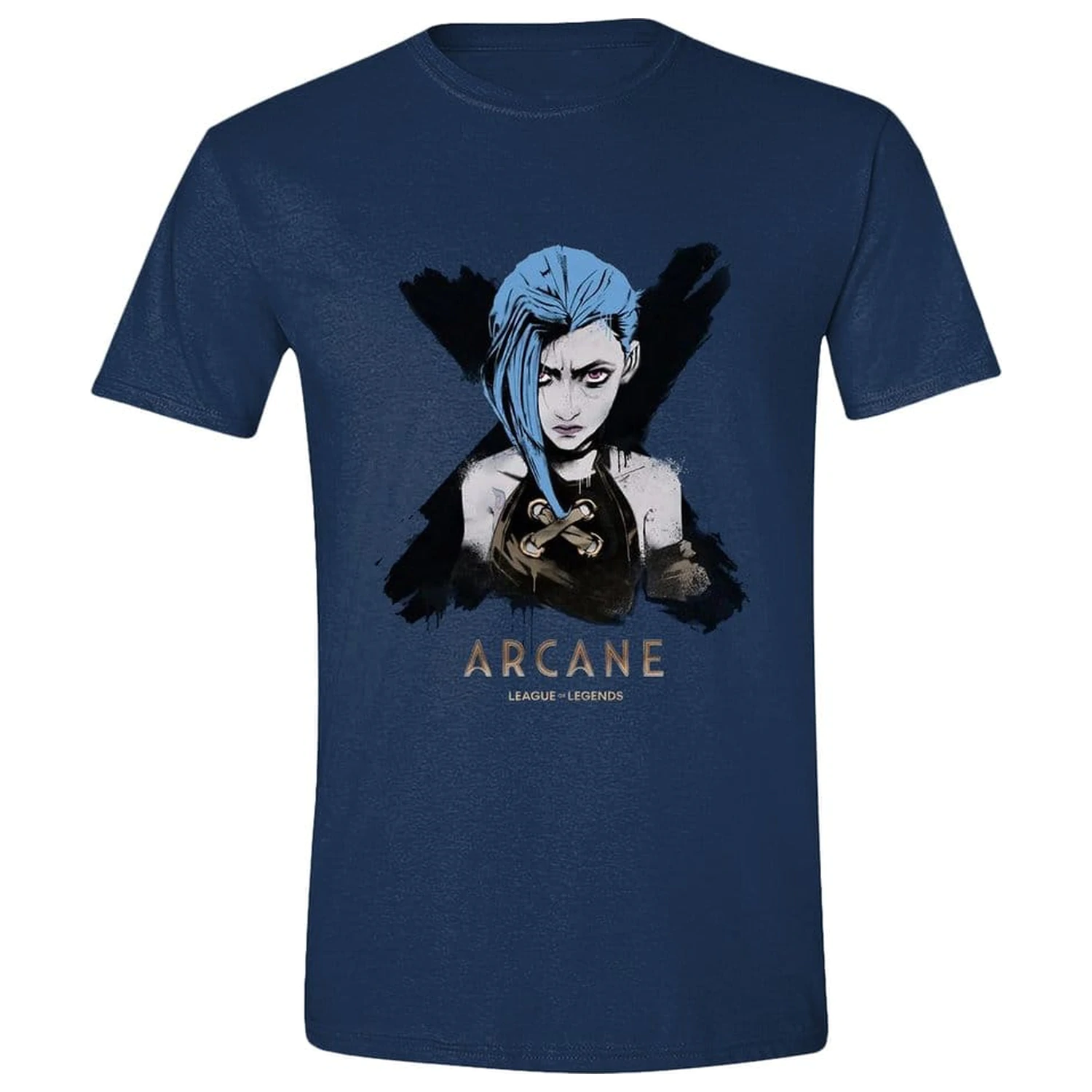 Arcane T-Shirt Jinx Portrait Produktfoto