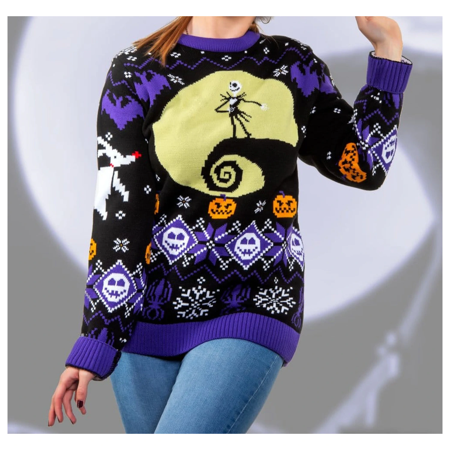 Nightmare Before Christmas Weihnachtspullover 8-bit Produktfoto