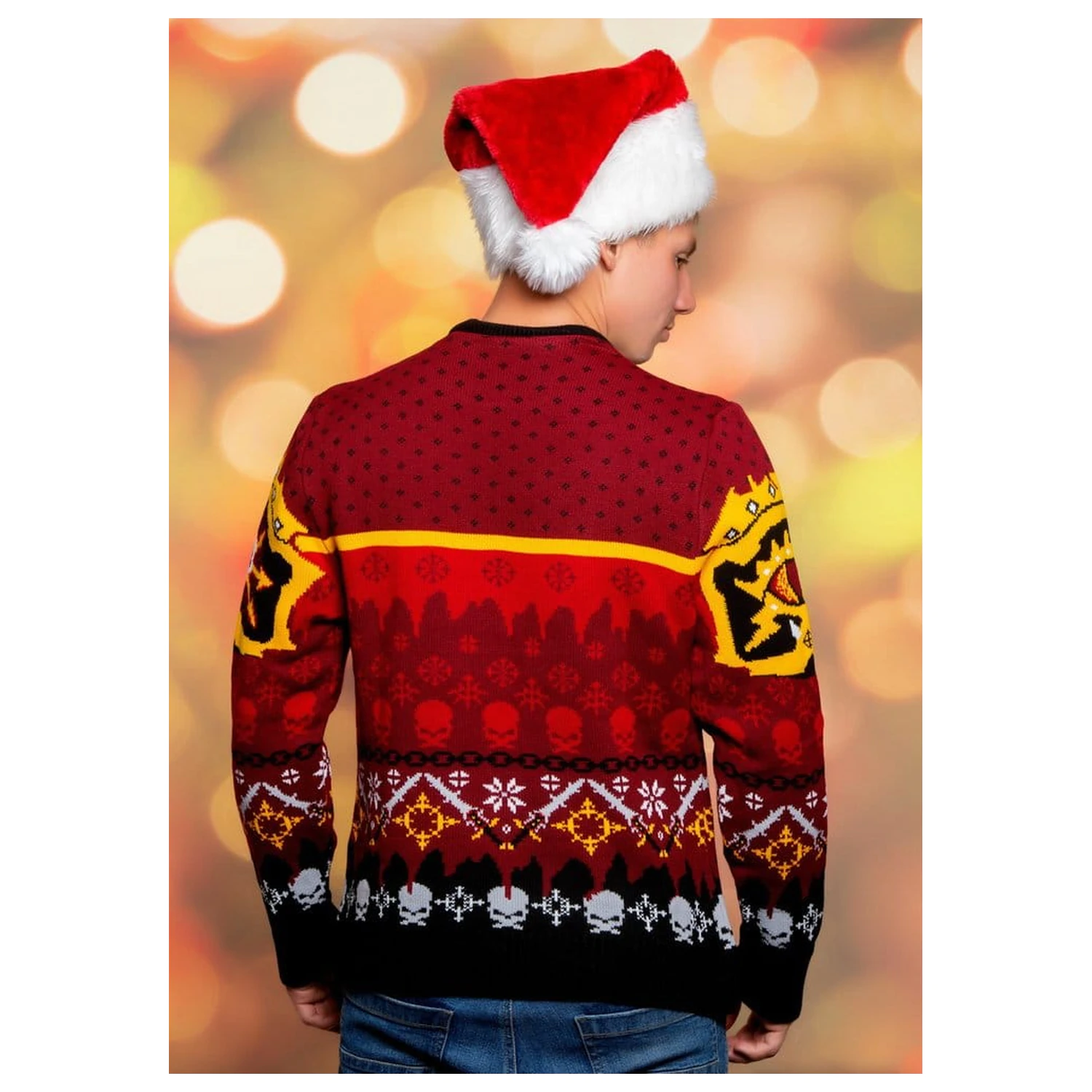 Warhammer 40,000 Chaos Weihnachtspullover Produktfoto