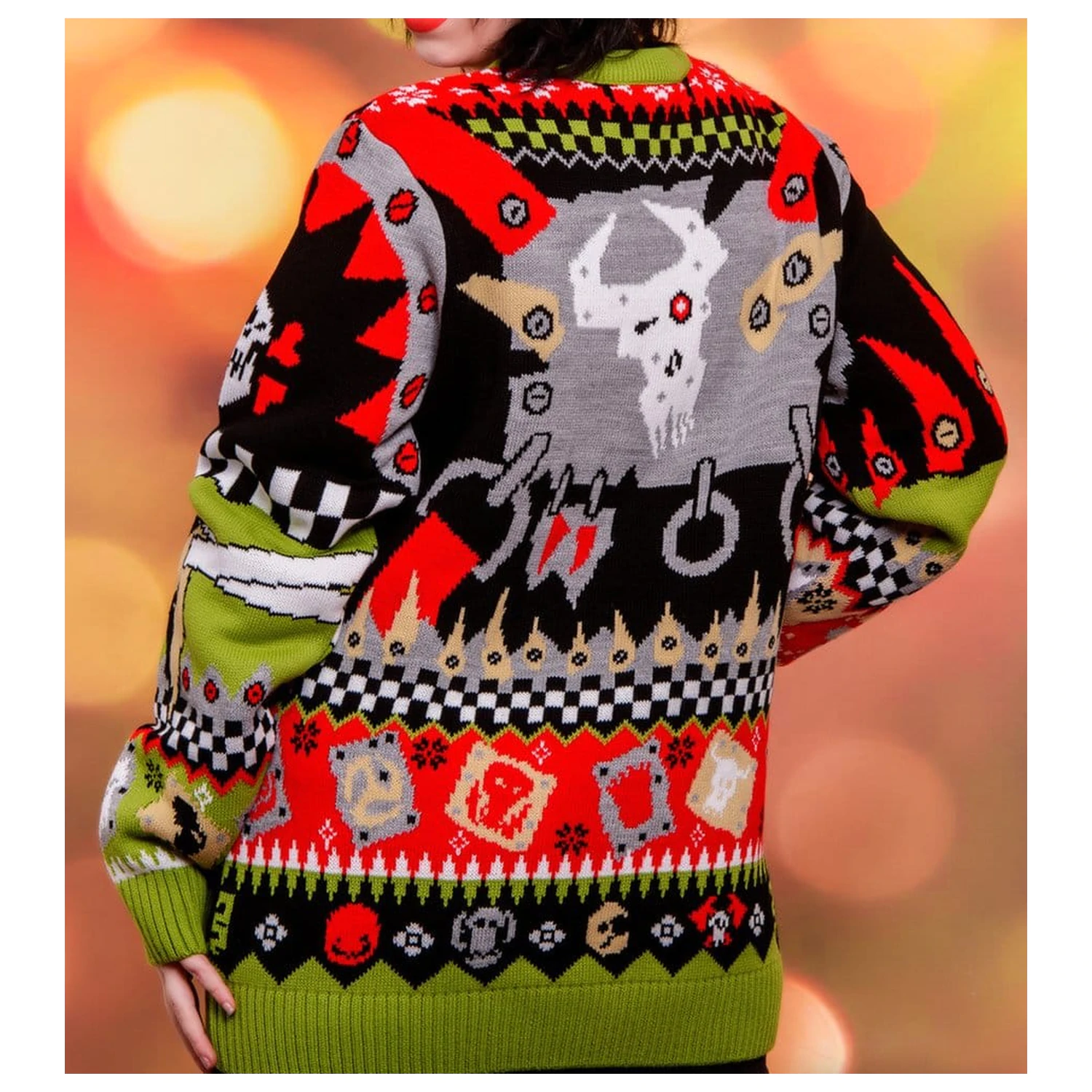 Warhammer 40,000 Ork Weihnachtspullover Produktfoto