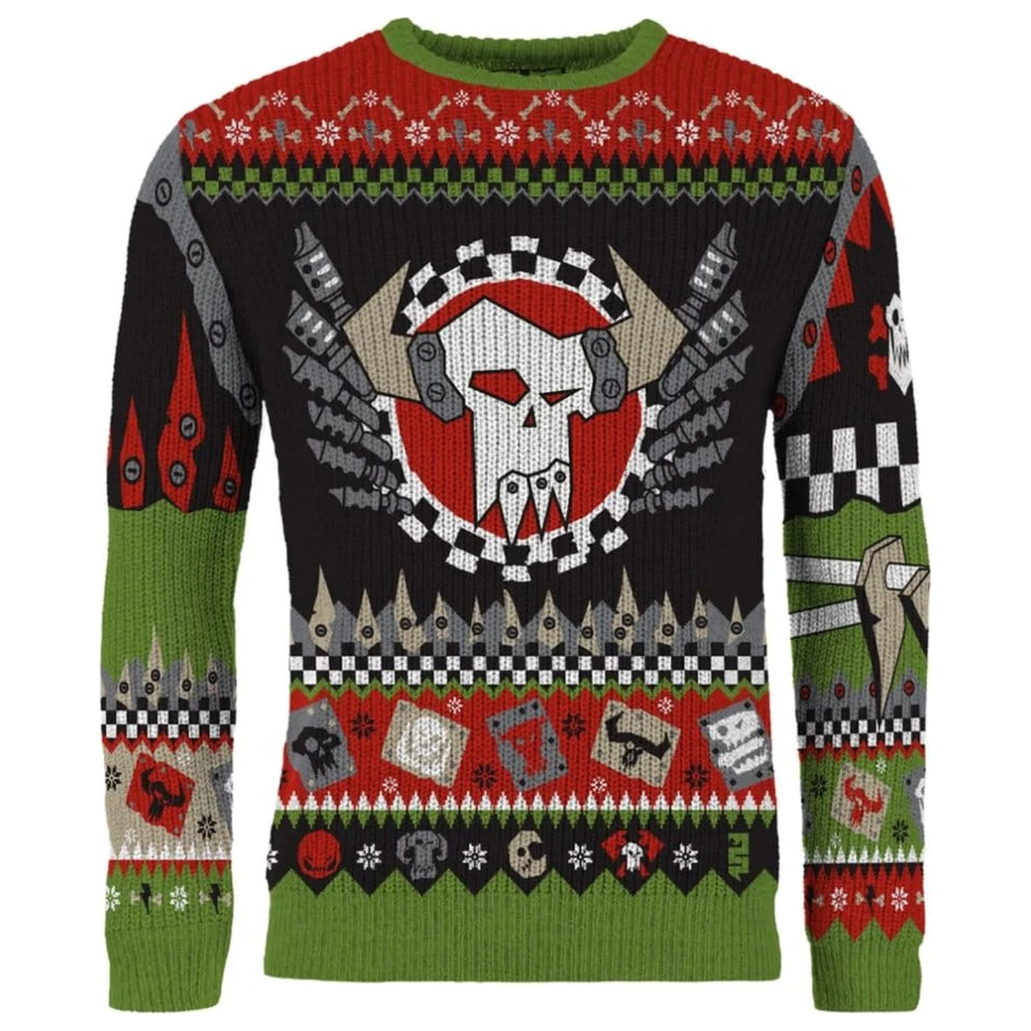 Warhammer 40,000 Ork Weihnachtspullover Produktfoto