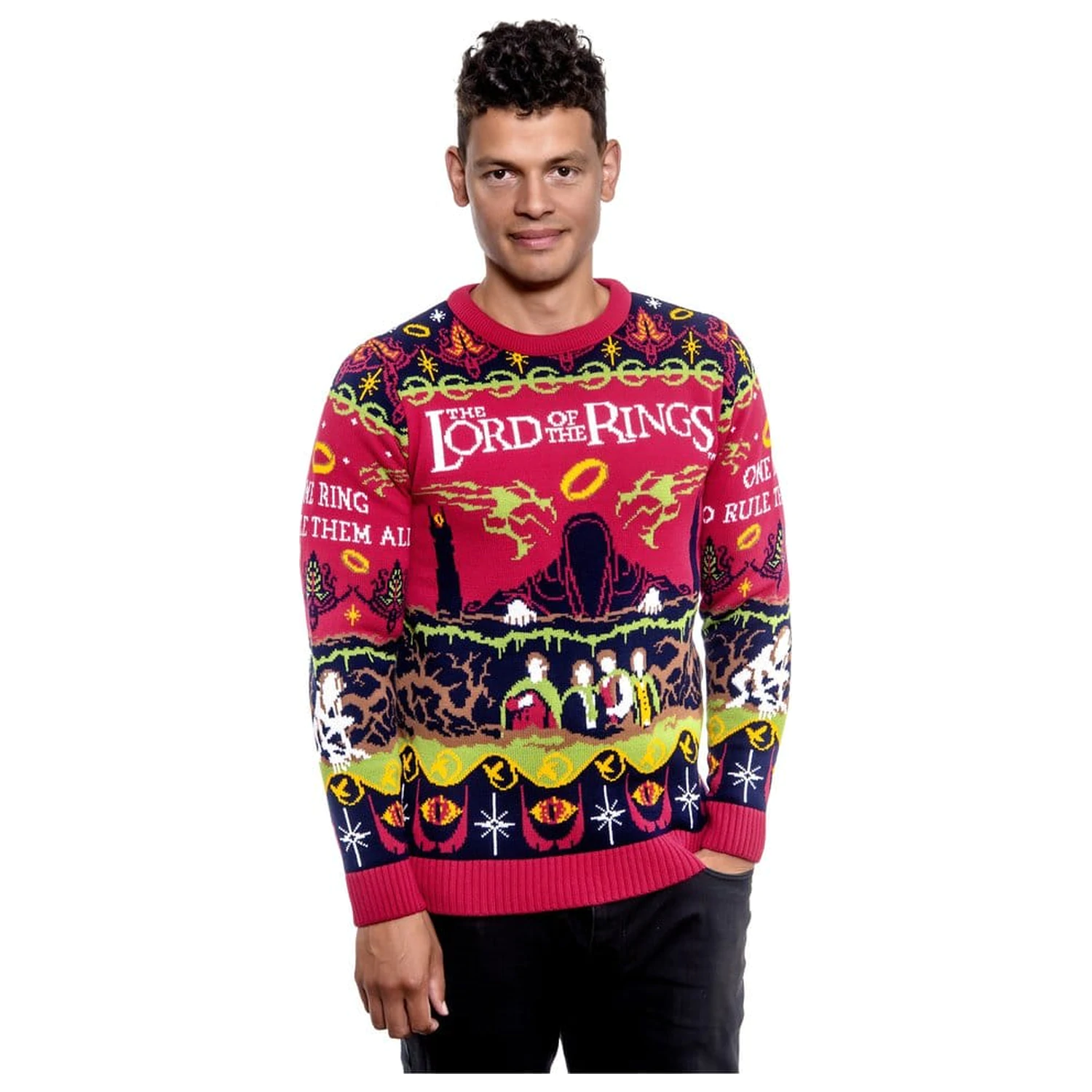 Lord Of The Rings Weihnachtspullover One Sweater To Rule Them All Produktfoto
