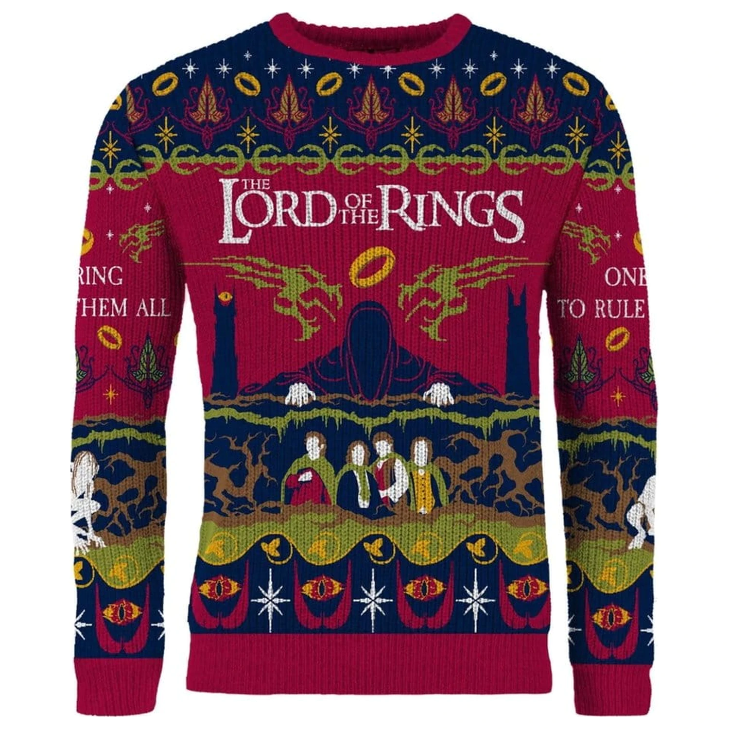 Lord Of The Rings Weihnachtspullover One Sweater To Rule Them All Produktfoto