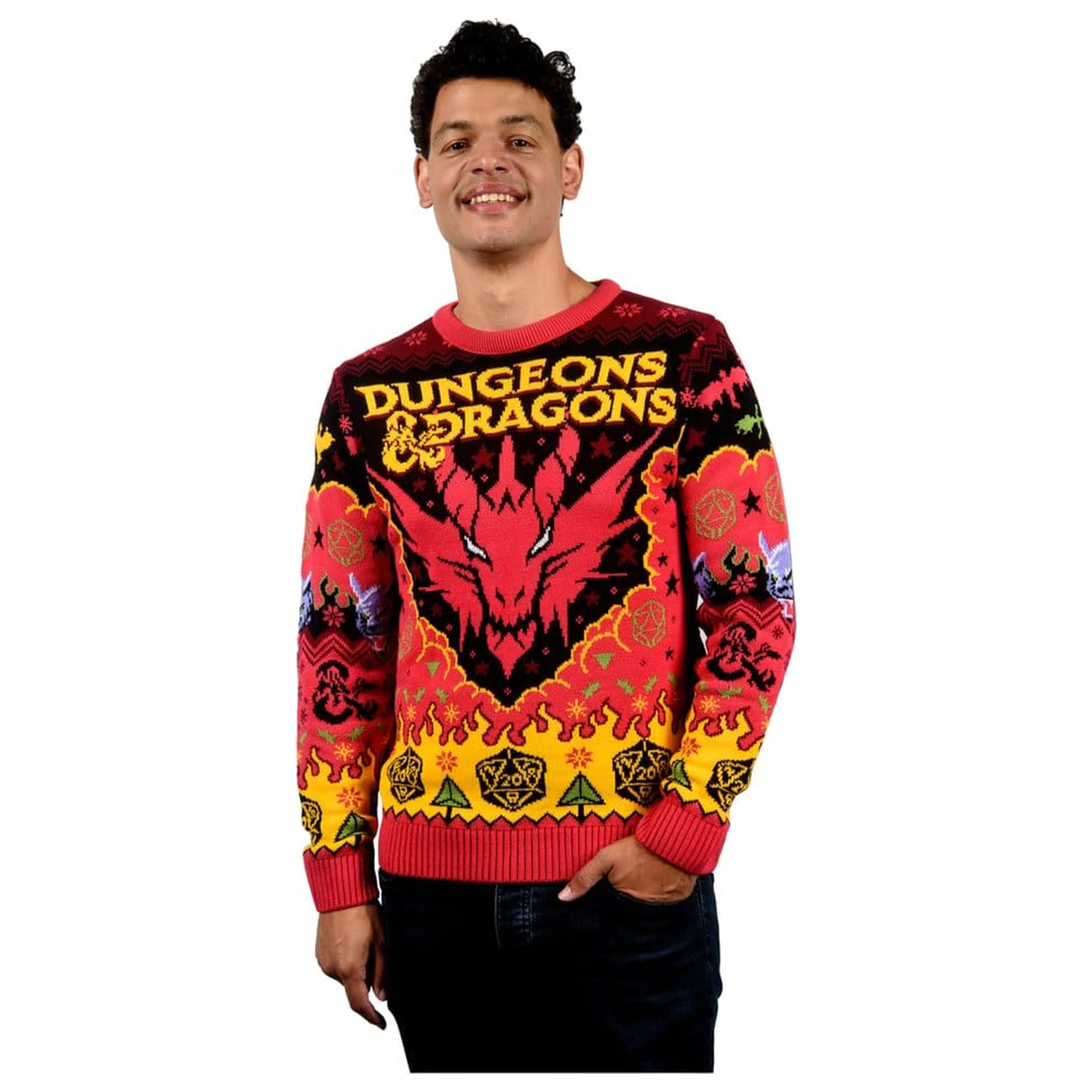 Dungeons & Dragons Weihnachtspullover Produktfoto