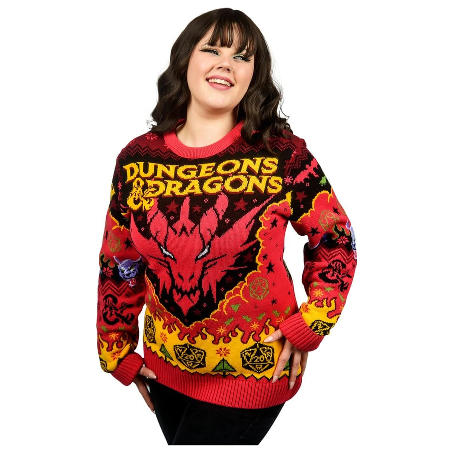 Dungeons & Dragons Weihnachtspullover Produktfoto
