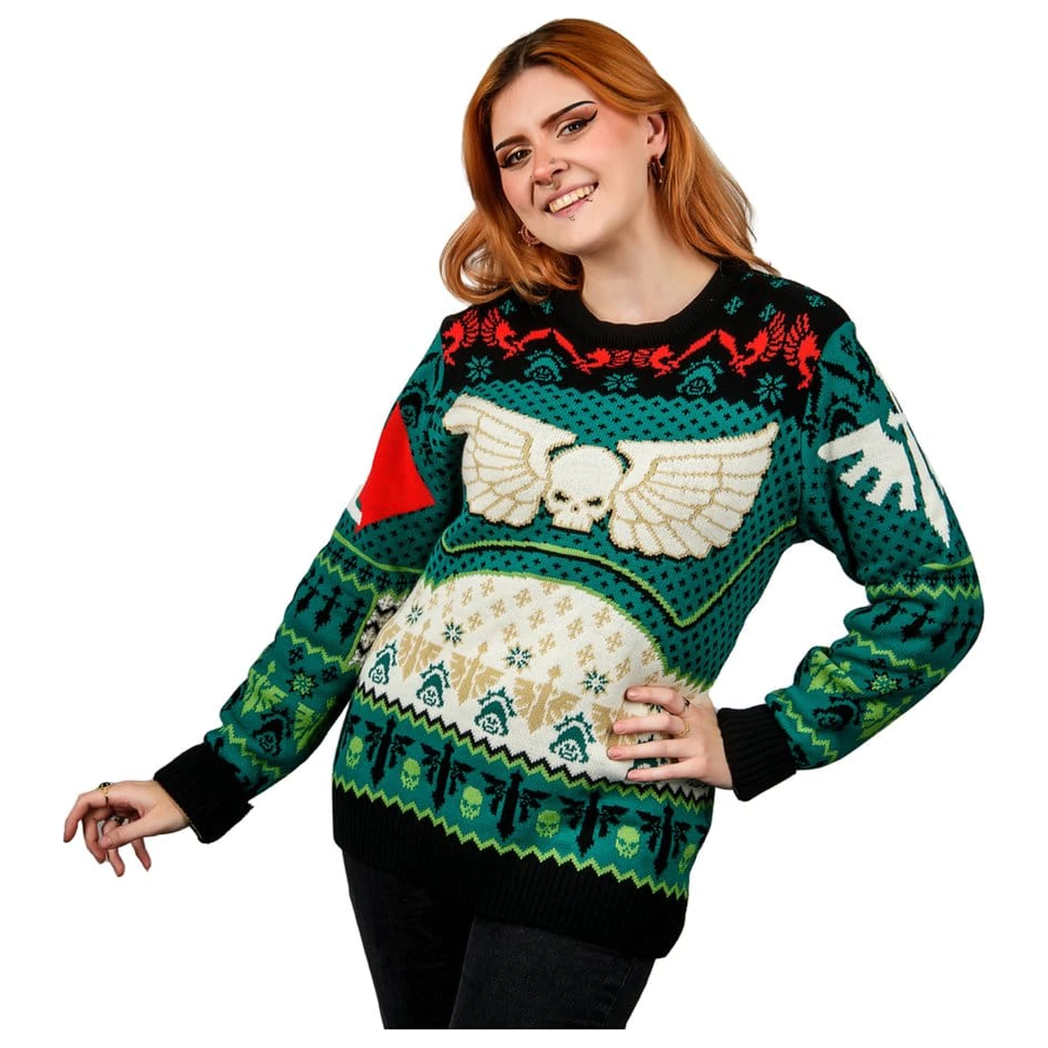 Warhammer 40,000 Weihnachtspullover Dark Angels Produktfoto