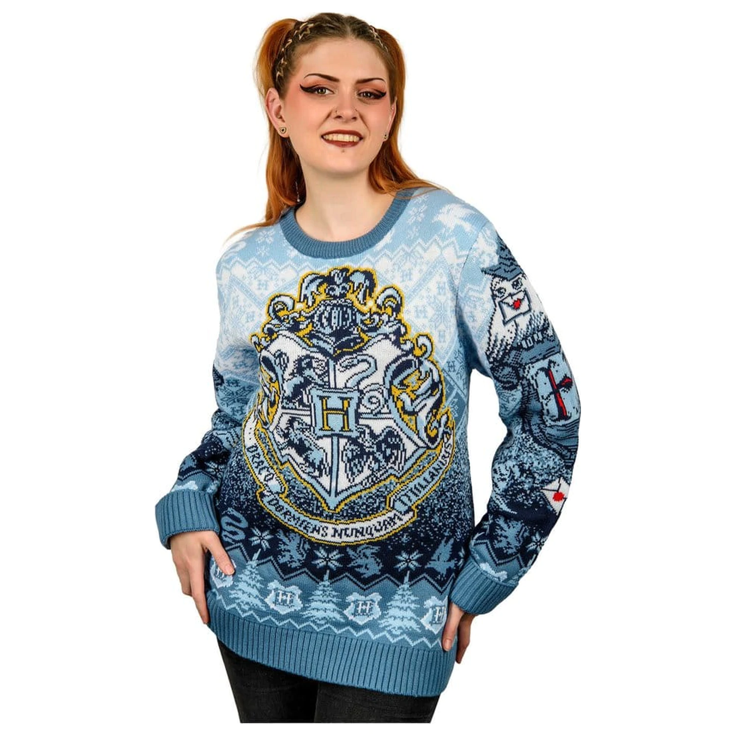 Harry Potter Hogwarts Weihnachtspullover Produktfoto