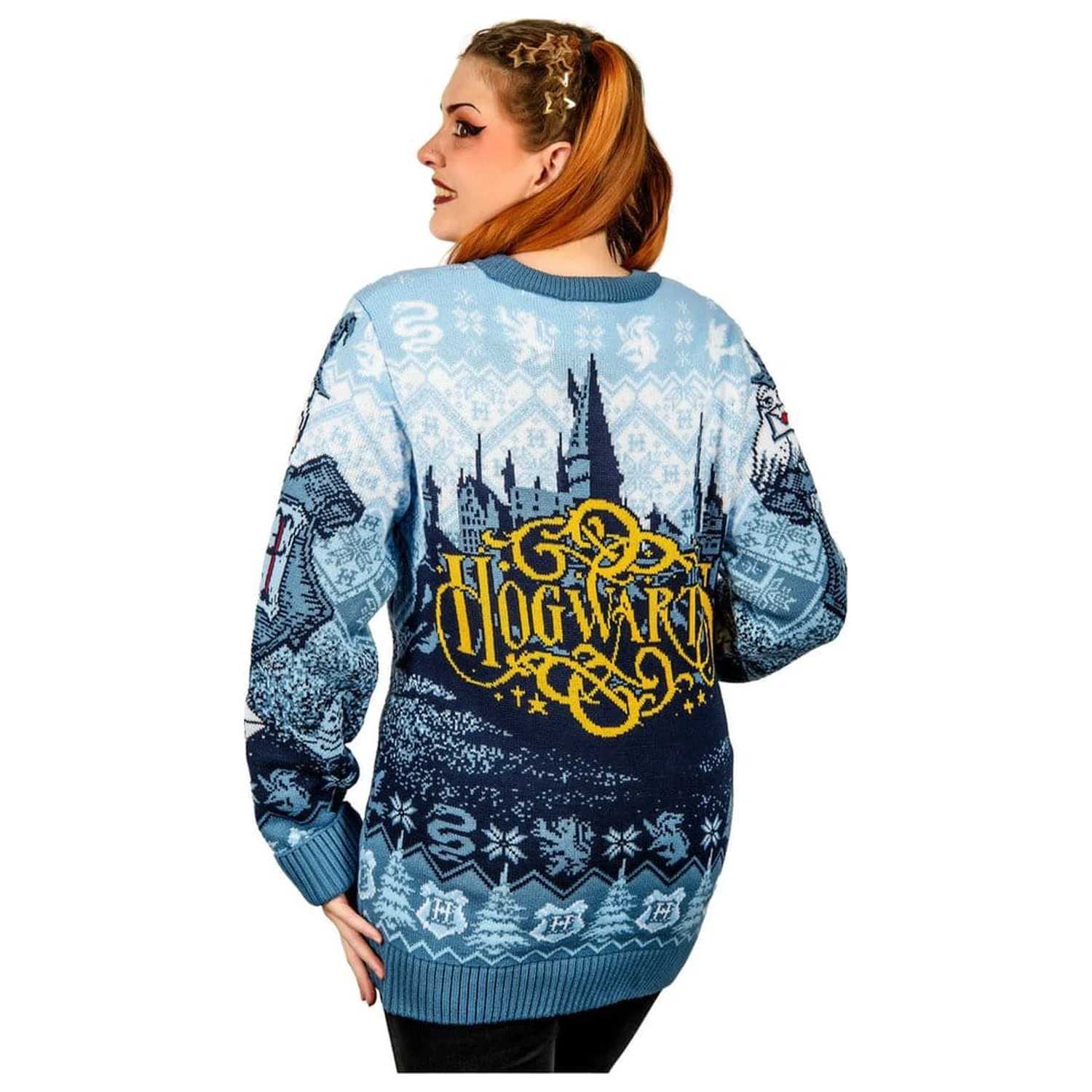 Harry Potter Hogwarts Weihnachtspullover Produktfoto