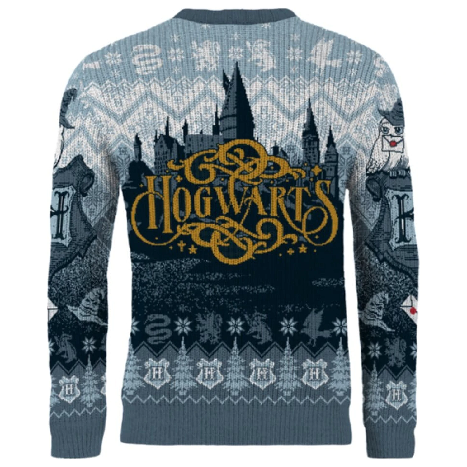Harry Potter Hogwarts Weihnachtspullover Produktfoto