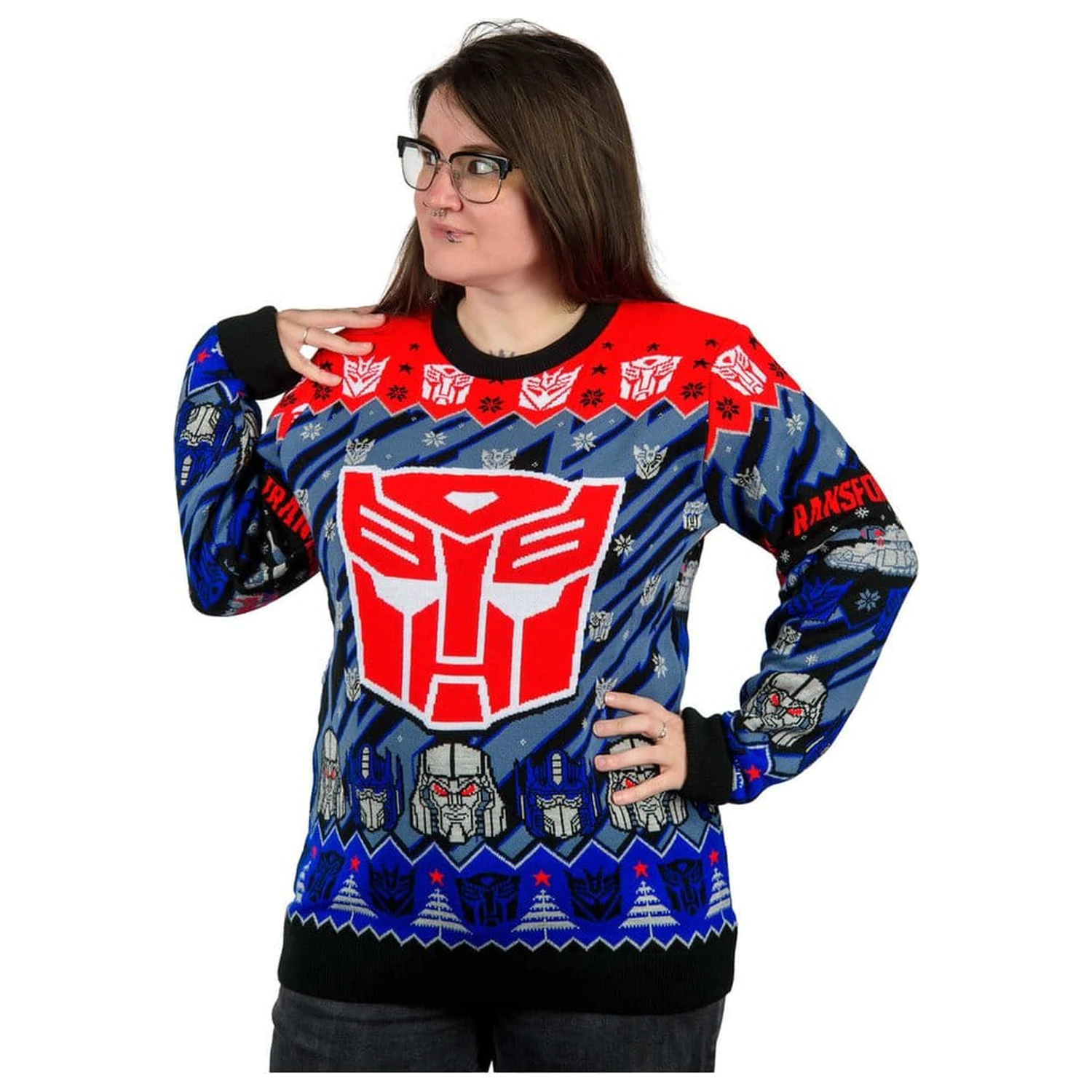 Transformers Weihnachtspullover Produktfoto