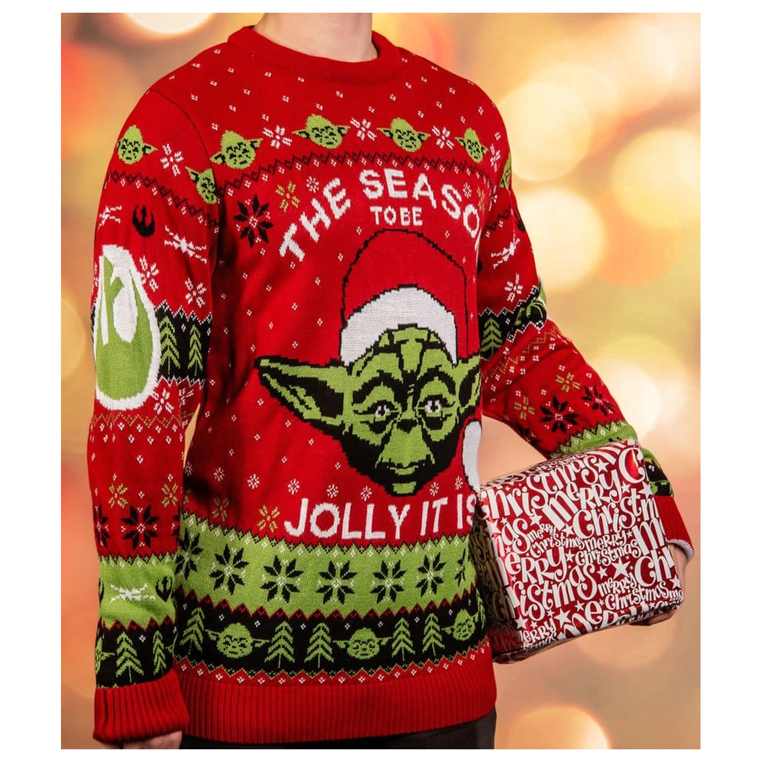 Star Wars Weihnachtspullover Yoda Produktfoto