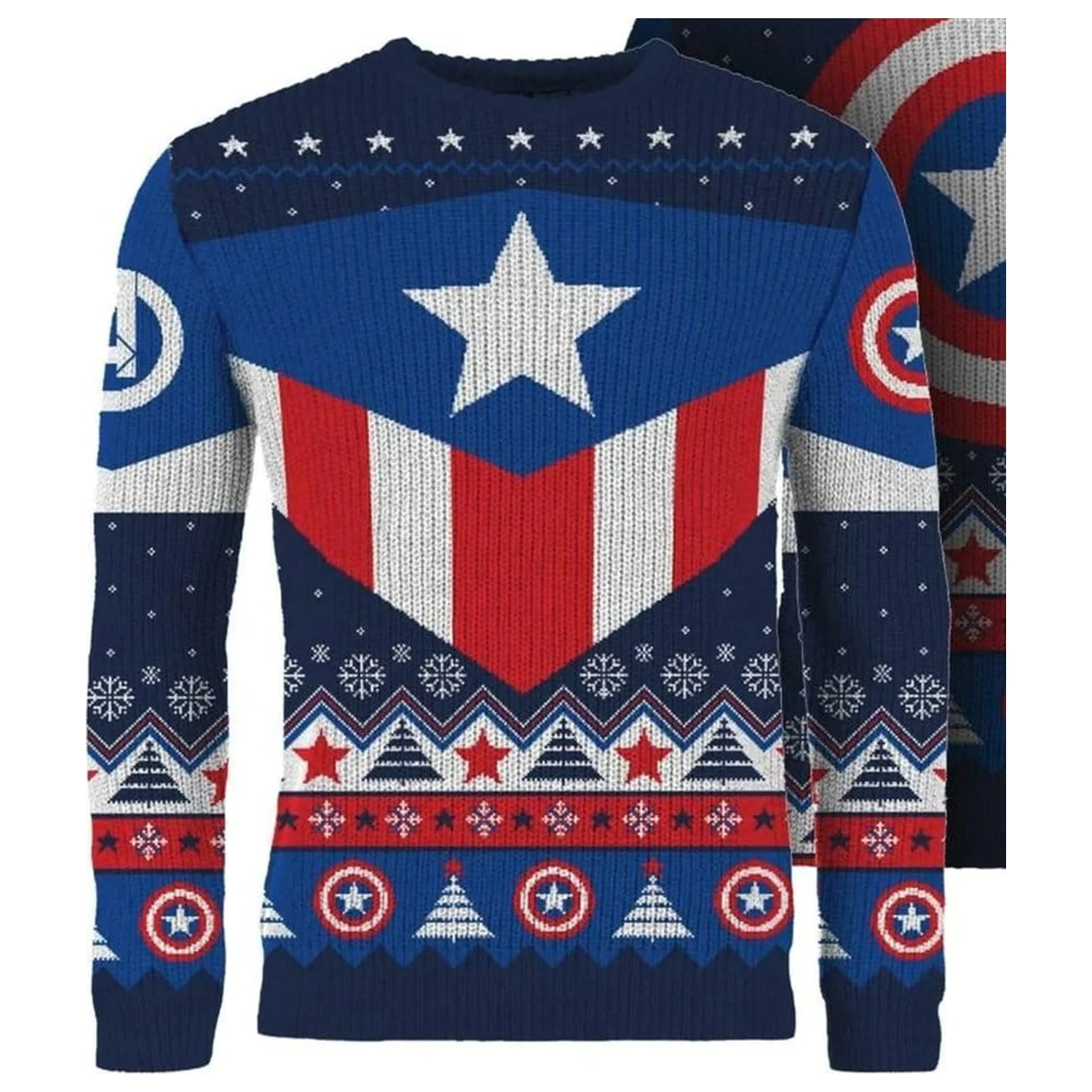 Captain America Weihnachtspullover Produktfoto