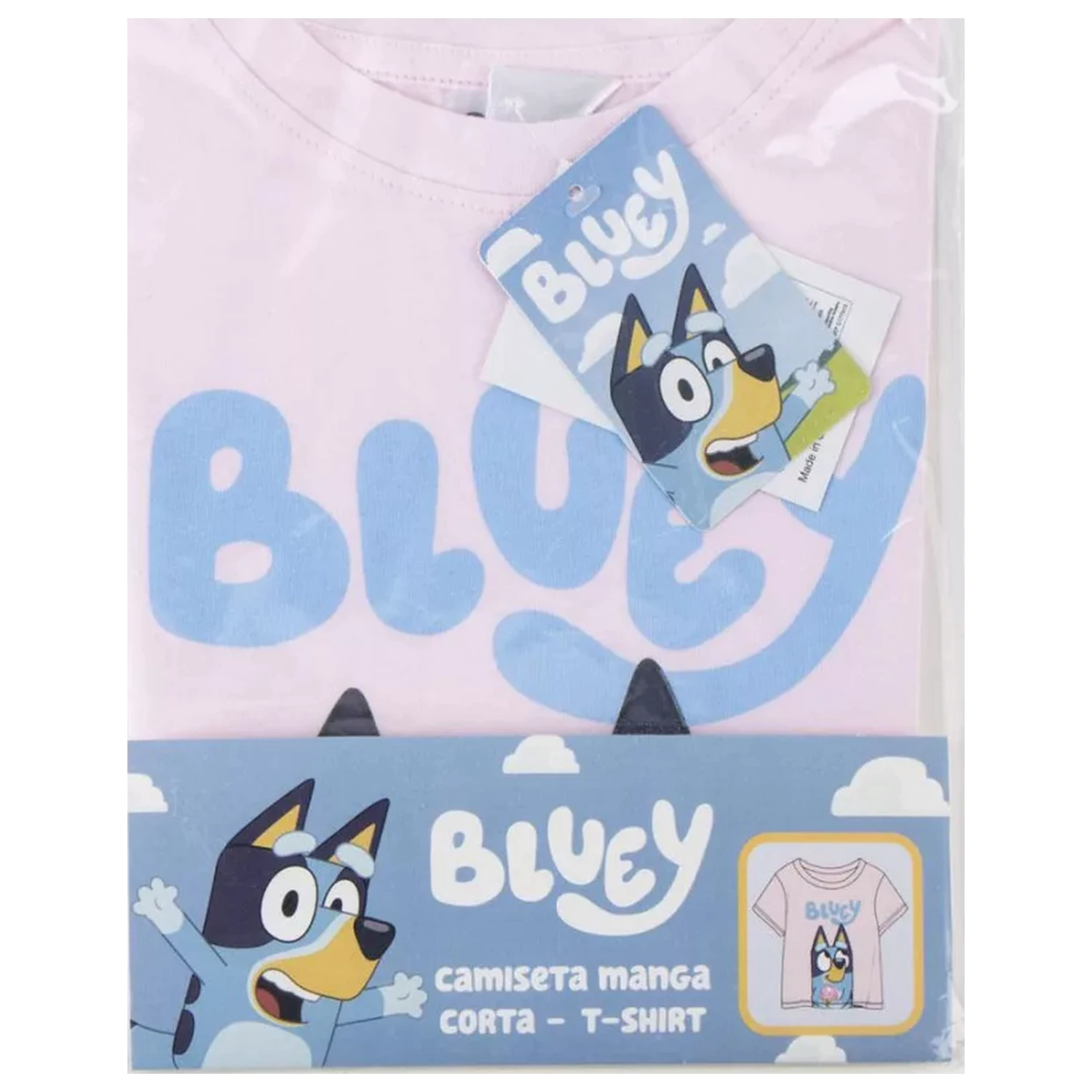 Bluey Ice Cream Kinder Kurzarm-T-Shirt, Oberteil Produktfoto