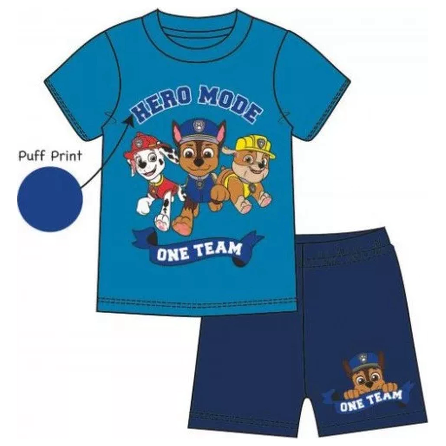 PAW Patrol Hero Mode kurzer Kinderpyjama Produktfoto