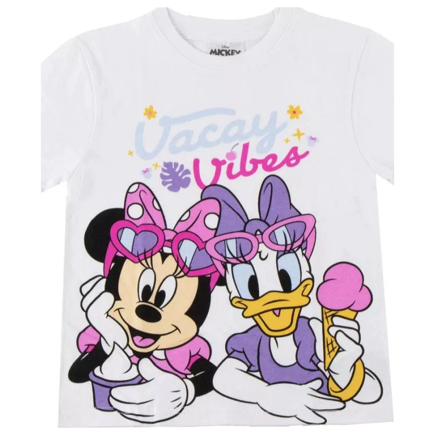 Disney Minnie Vacay Vibes Kinder Kurzarm-T-Shirt, Oberteil Produktfoto