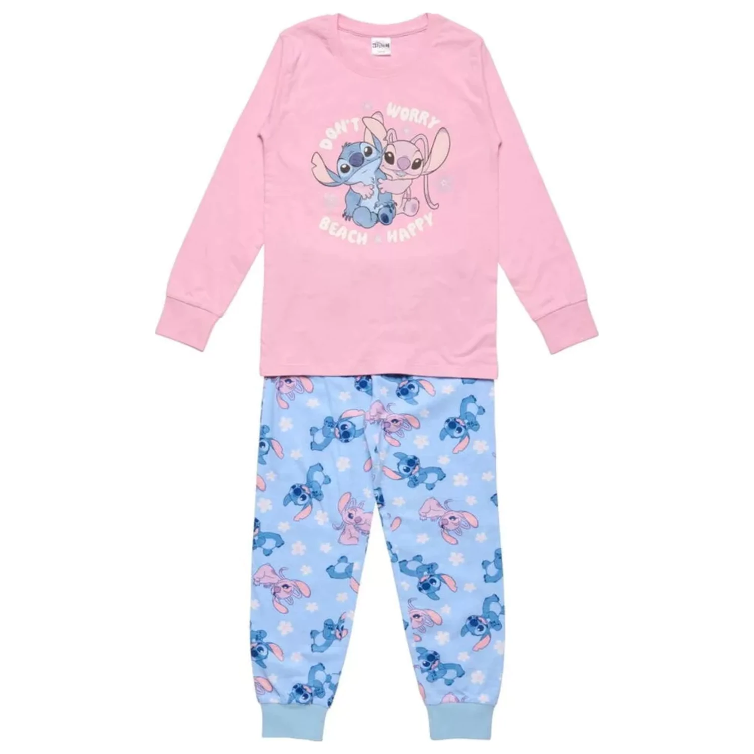 Stitch Happy langer Kinderpyjama Produktfoto