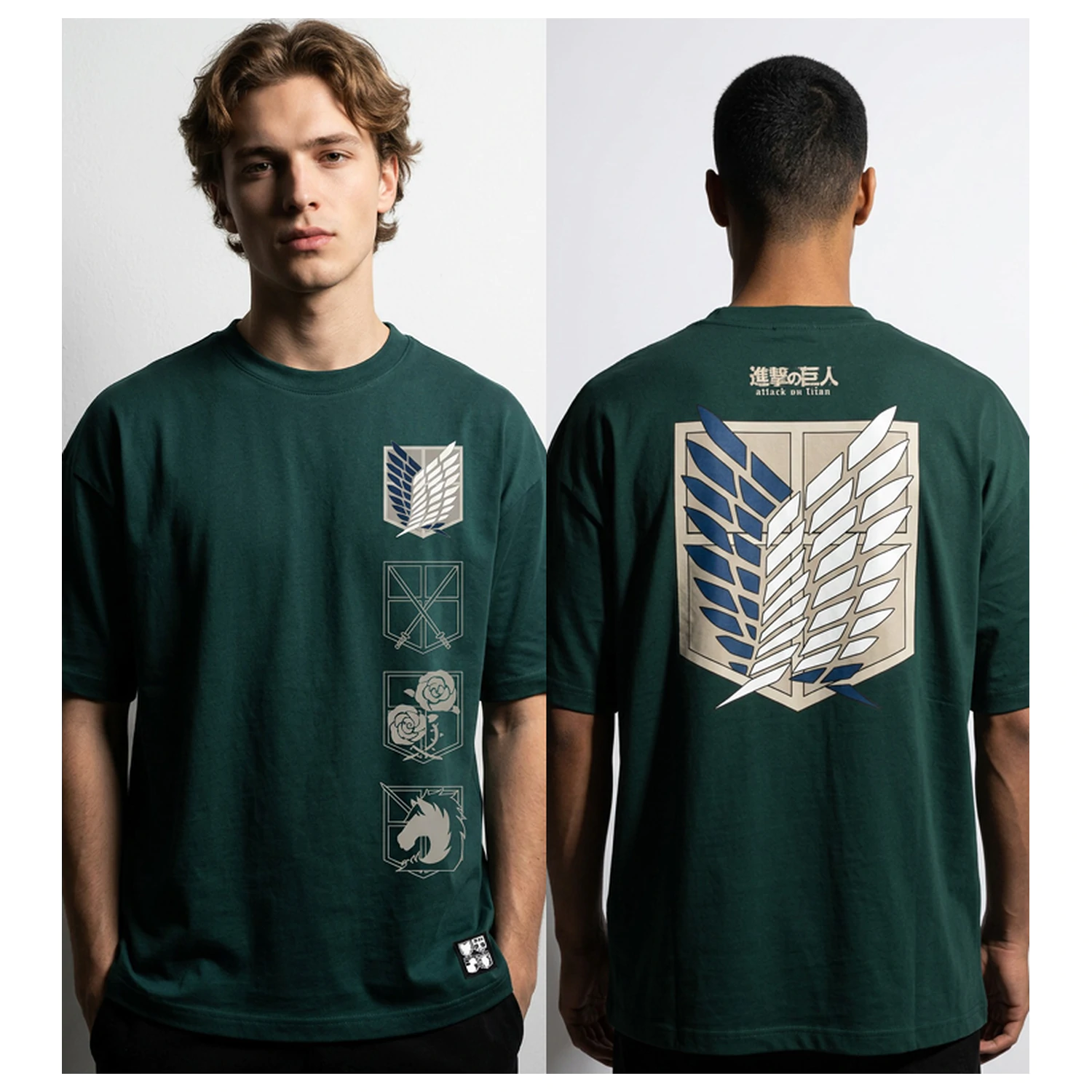 Attack on Titan Logo Oversize T-Shirt Produktfoto