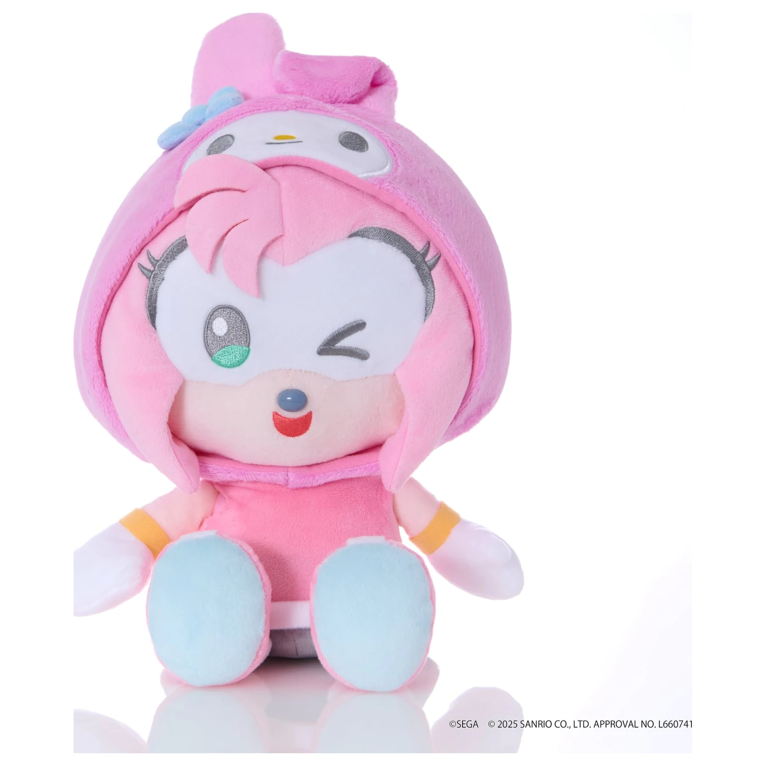 Sonic & Friends x Sanrio Amy x My Melody Plüschtier 24cm Produktfoto