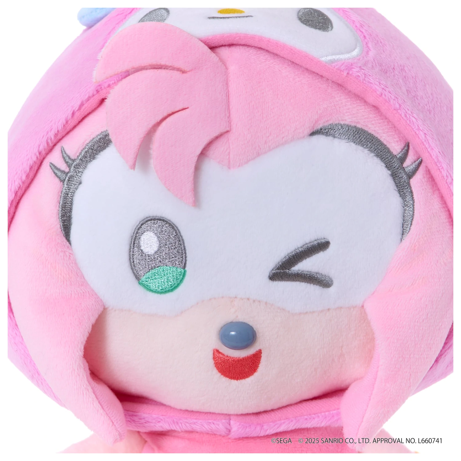 Sonic & Friends x Sanrio Amy x My Melody Plüschtier 24cm Produktfoto