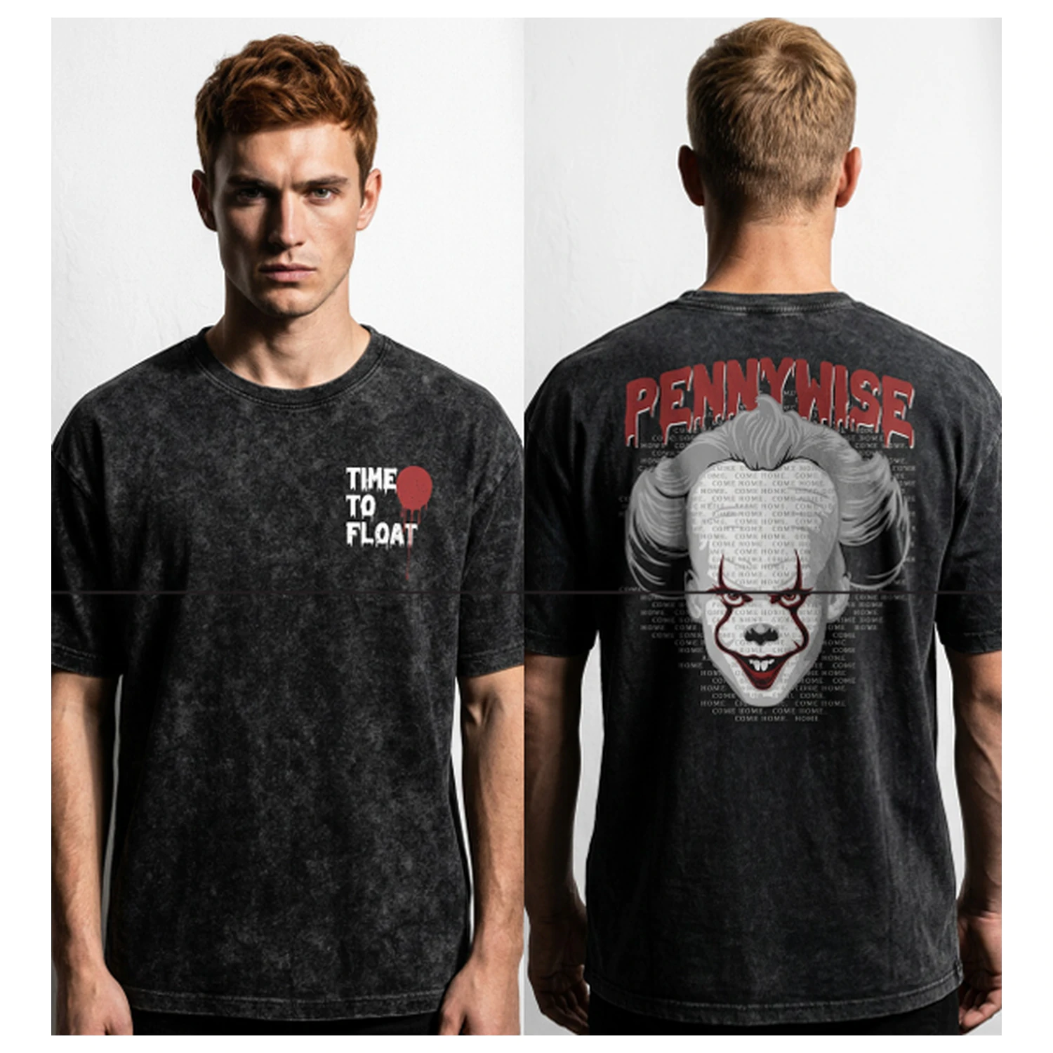 IT Pennywise "Time to Float" Stonewash T-Shirt Produktfoto