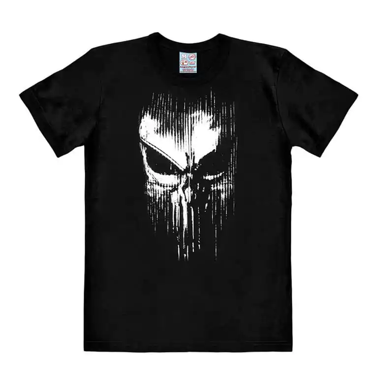 Marvel Easy Fit T-Shirt Punisher - Striped Skull Produktfoto