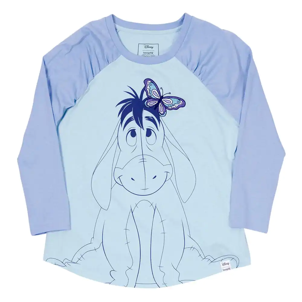 Winnie the Pooh by Loungefly Unisex Eeyore gerafftes Raglan T-Shirt Produktfoto