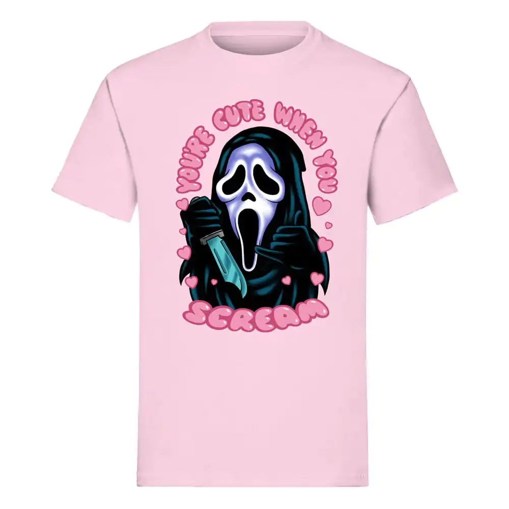 Scream T-Shirt Ghost Face You're Cute when you Scream Produktfoto