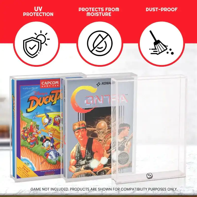 Acrylgehäuse 2er-Pack für NES Spiele Produktfoto