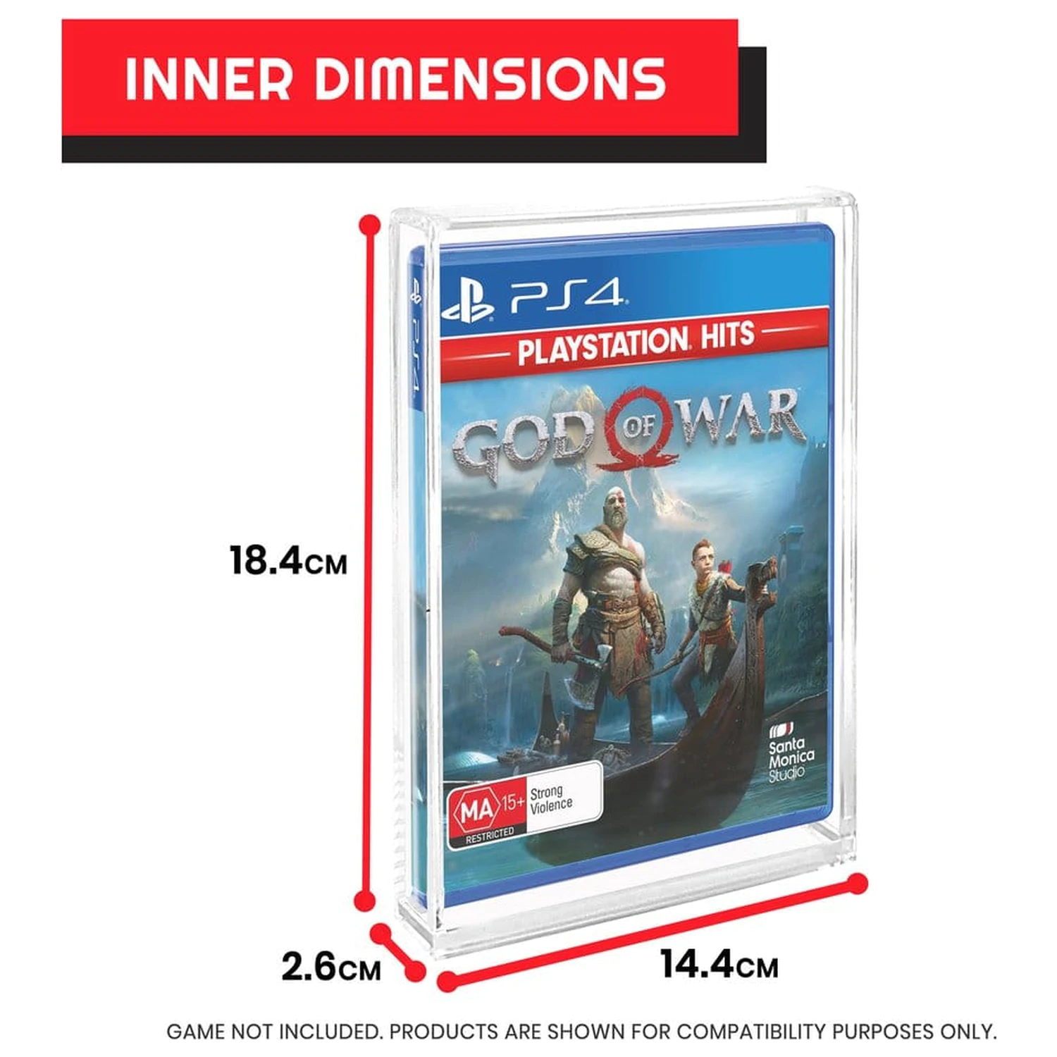 Acryl Hülle 2er-Pack für PS3/PS4/Blu-Ray/XBOX One Produktfoto